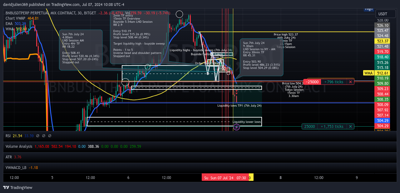 BITGET:BNBUSDT.P Chart Image by davidjulien369