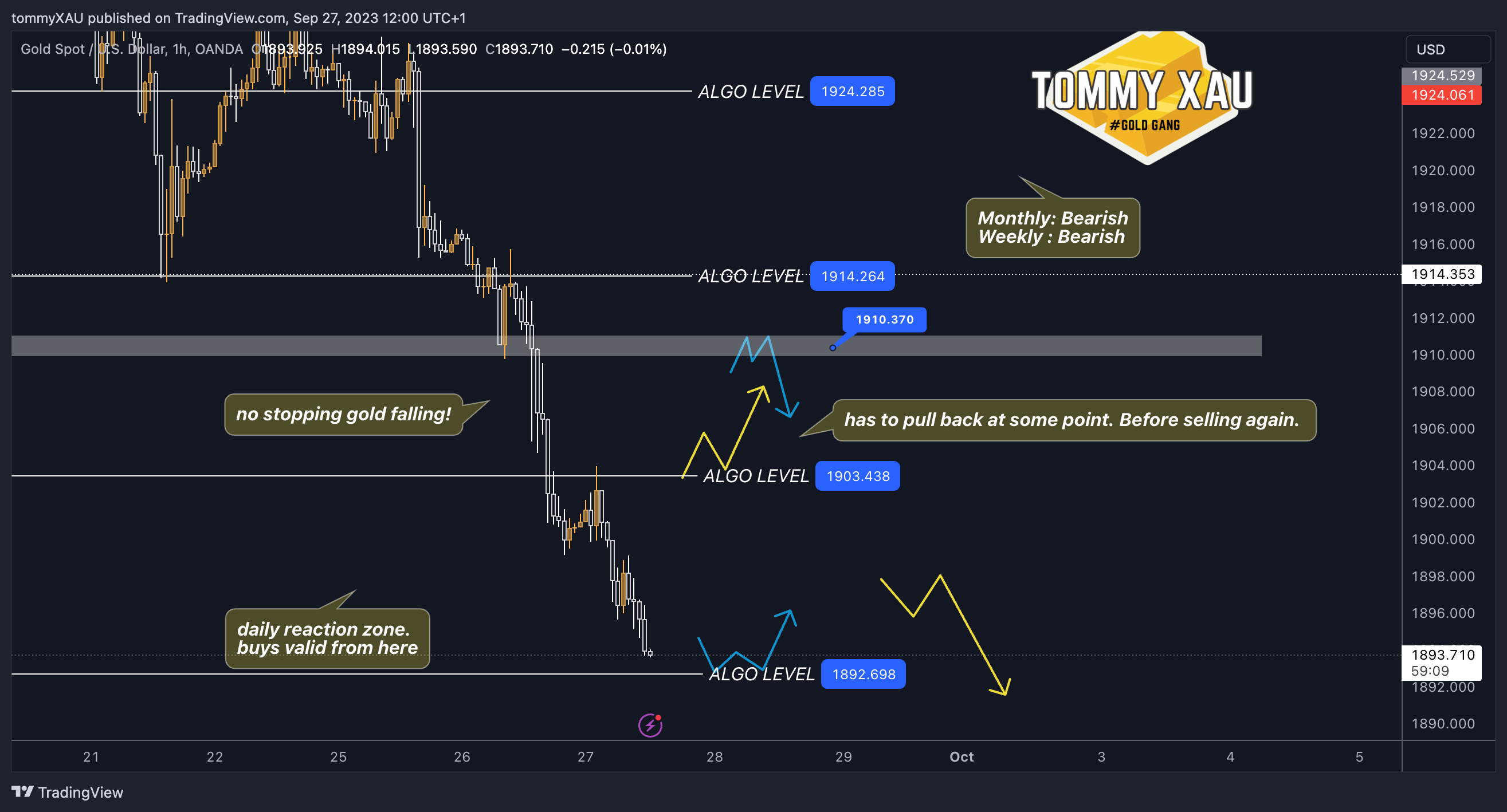 OANDA:XAUUSD Chart Image by tommyXAU