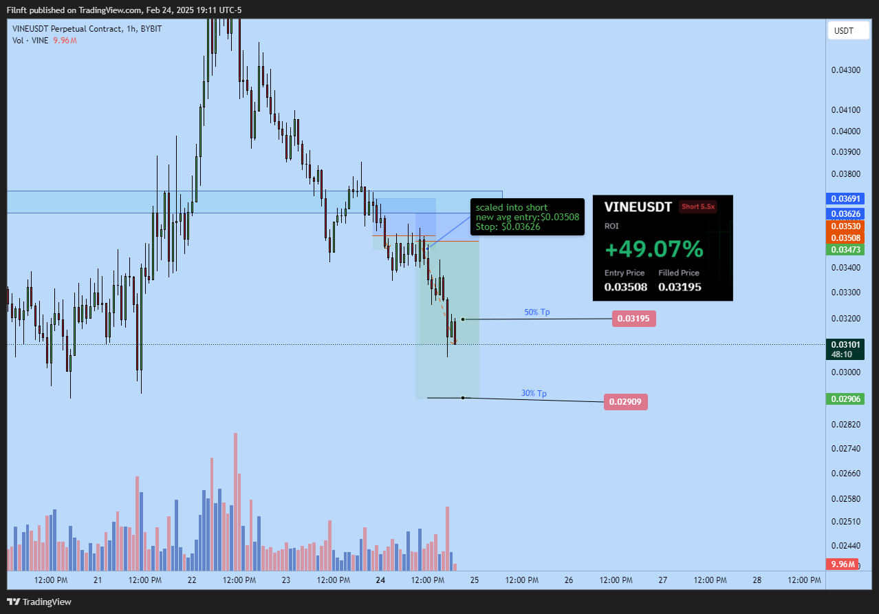 BYBIT:VINEUSDT.P Chart Image by Filnft