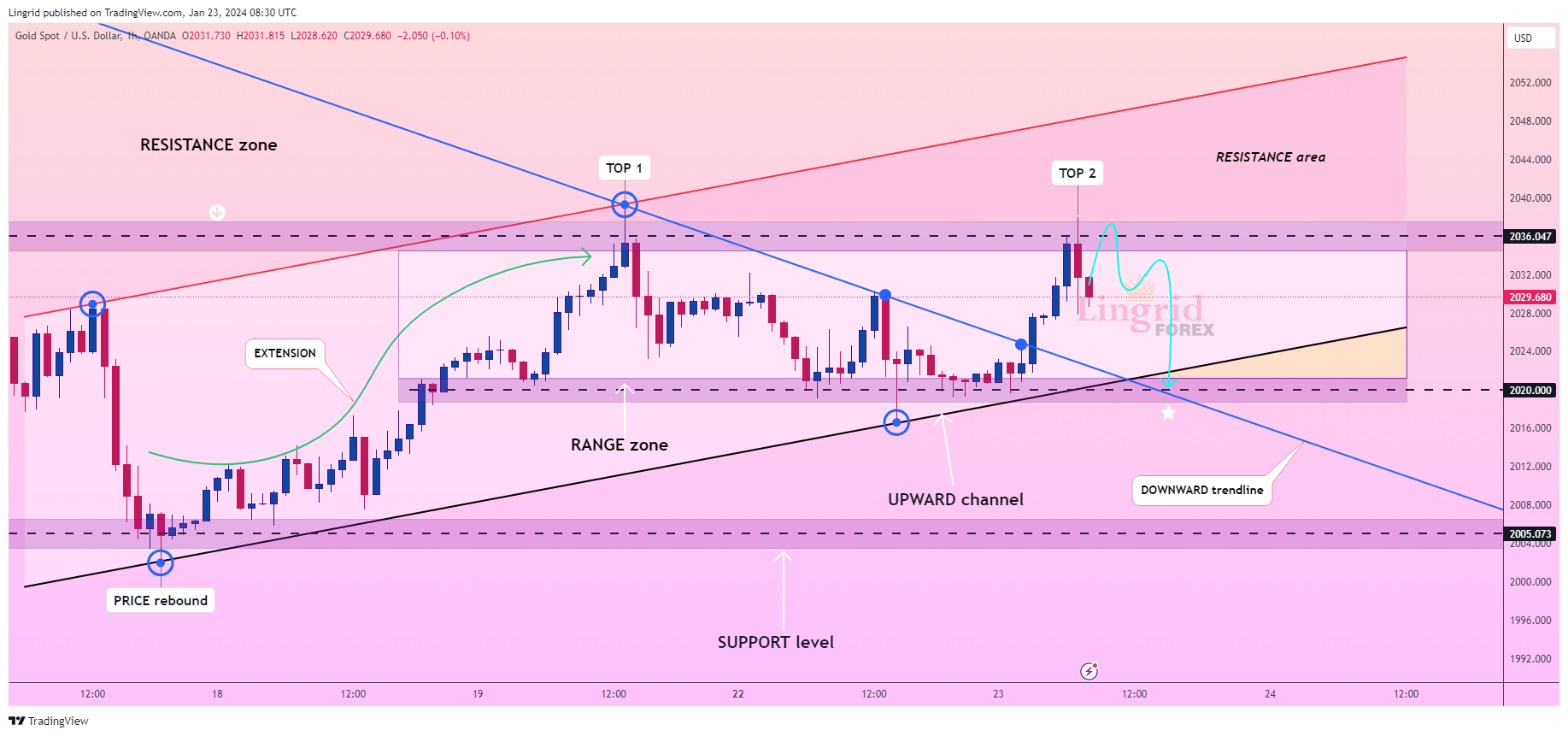 OANDA:XAUUSD Chart Image by Lingrid