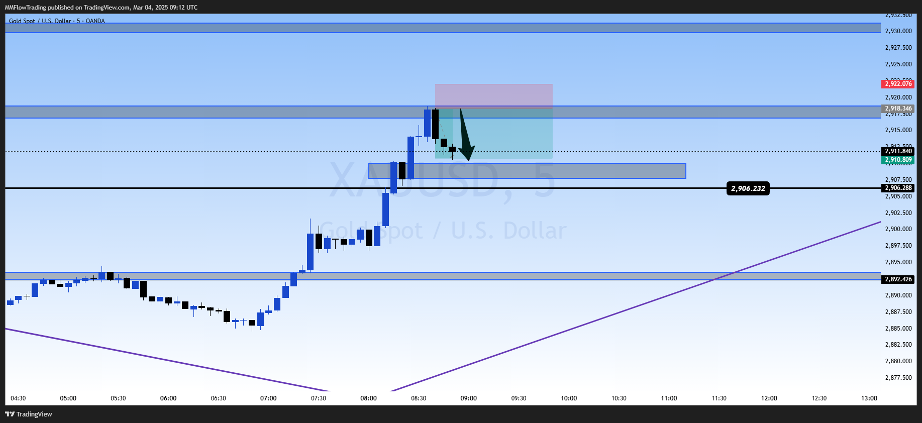 OANDA:XAUUSD Chart Image by MMFlowTrading