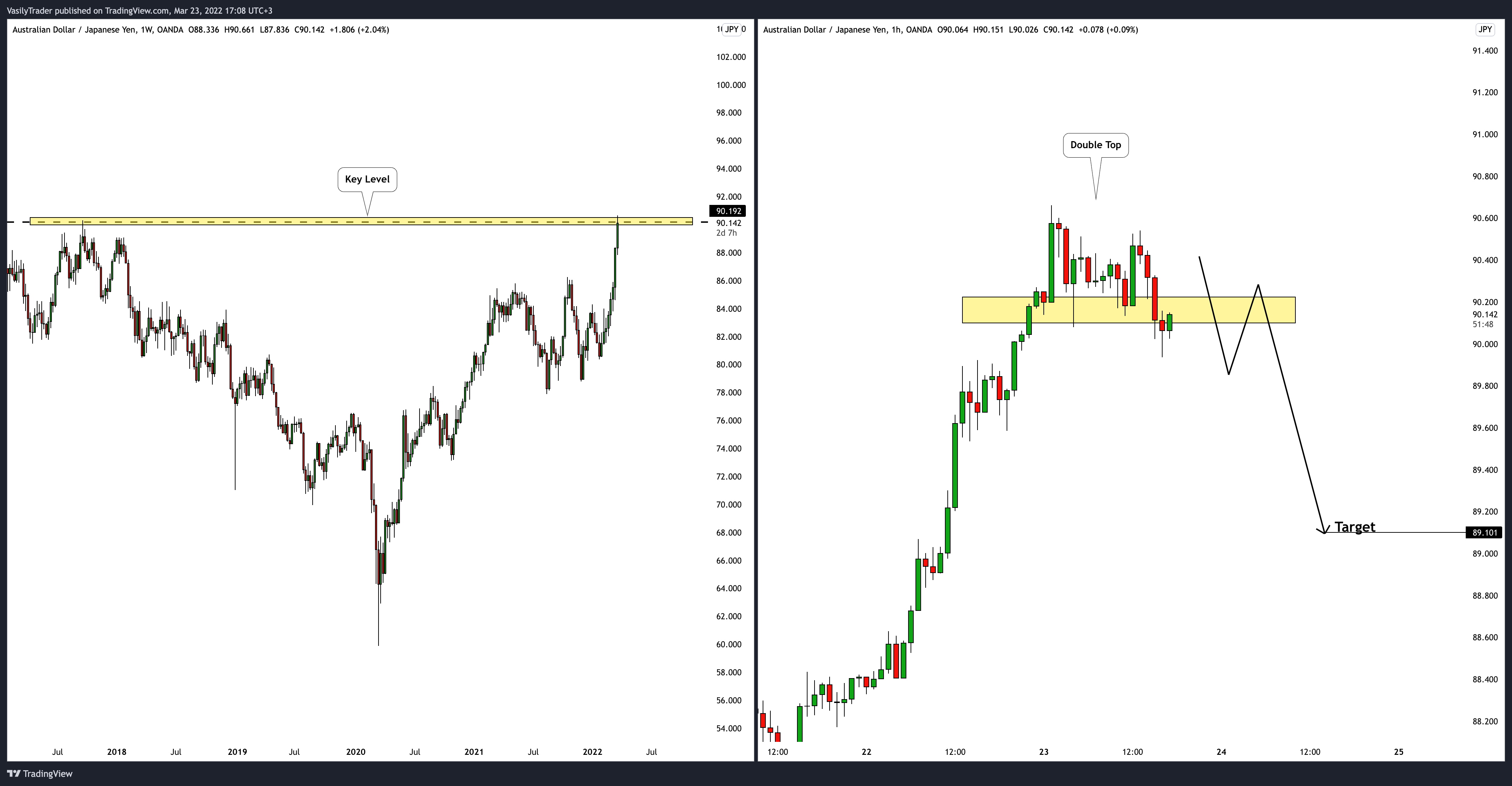 OANDA:AUDJPY Chart Image by VasilyTrader