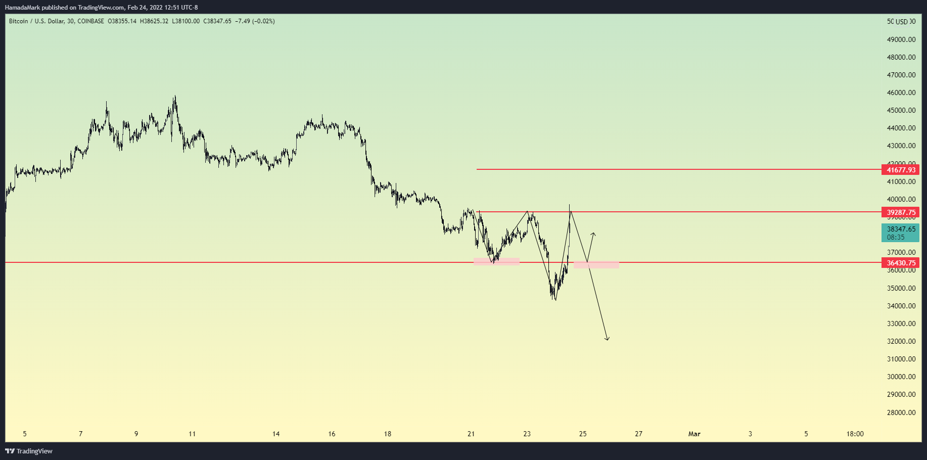 COINBASE:BTCUSD Chart Image by HamadaMark