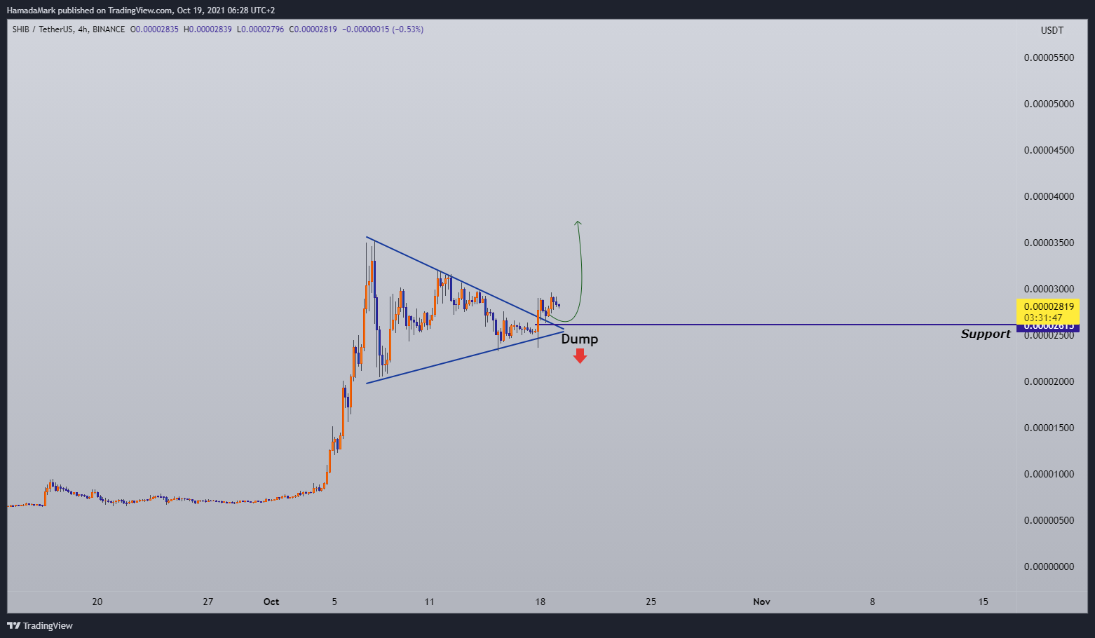 BINANCE:SHIBUSDT Chart Image by HamadaMark
