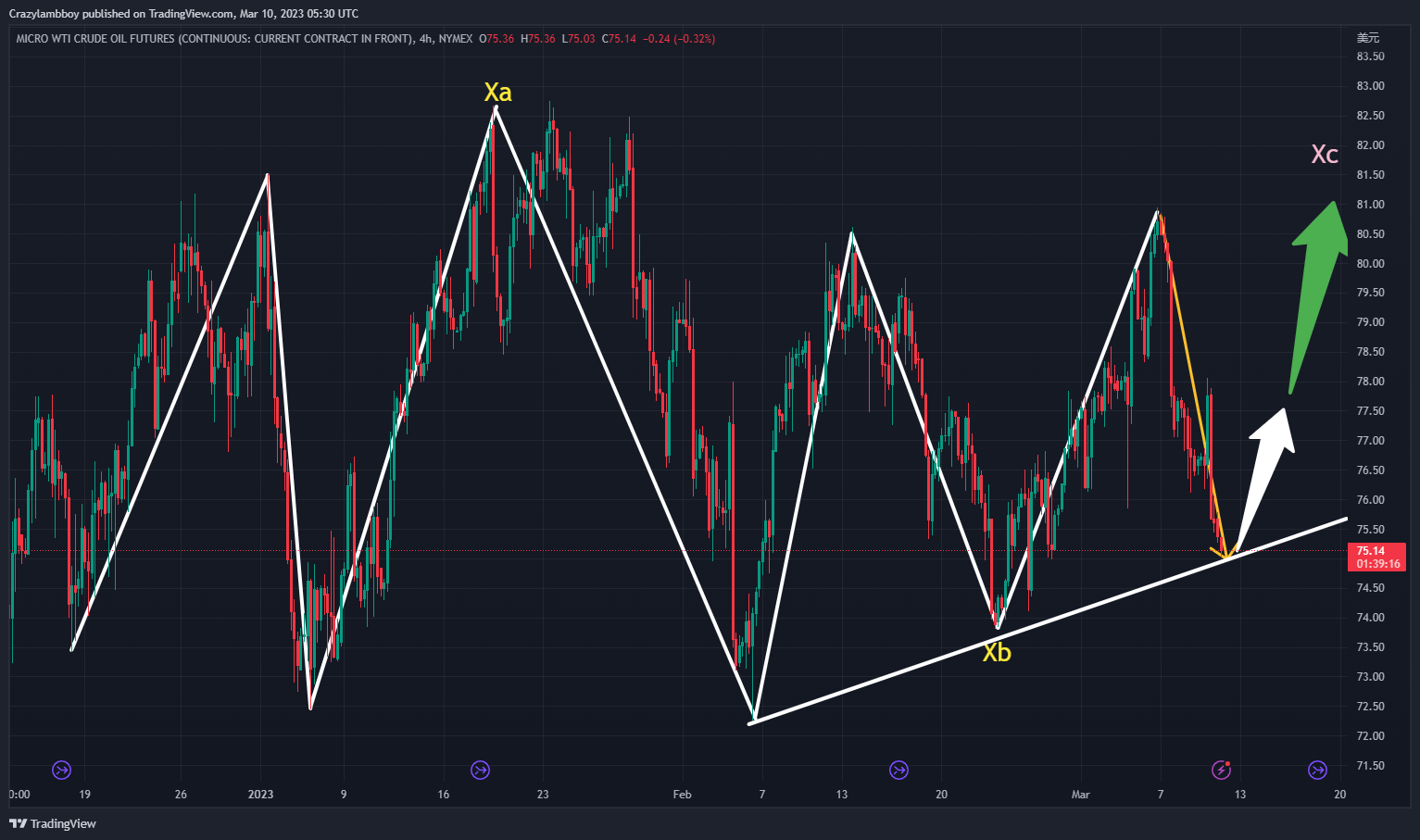 NYMEX:MCL1! Chart Image by Crazylambboy
