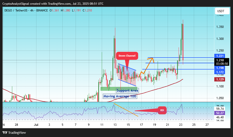 BINANCE:DEGOUSDT Chart Image by CryptoAnalystSignal