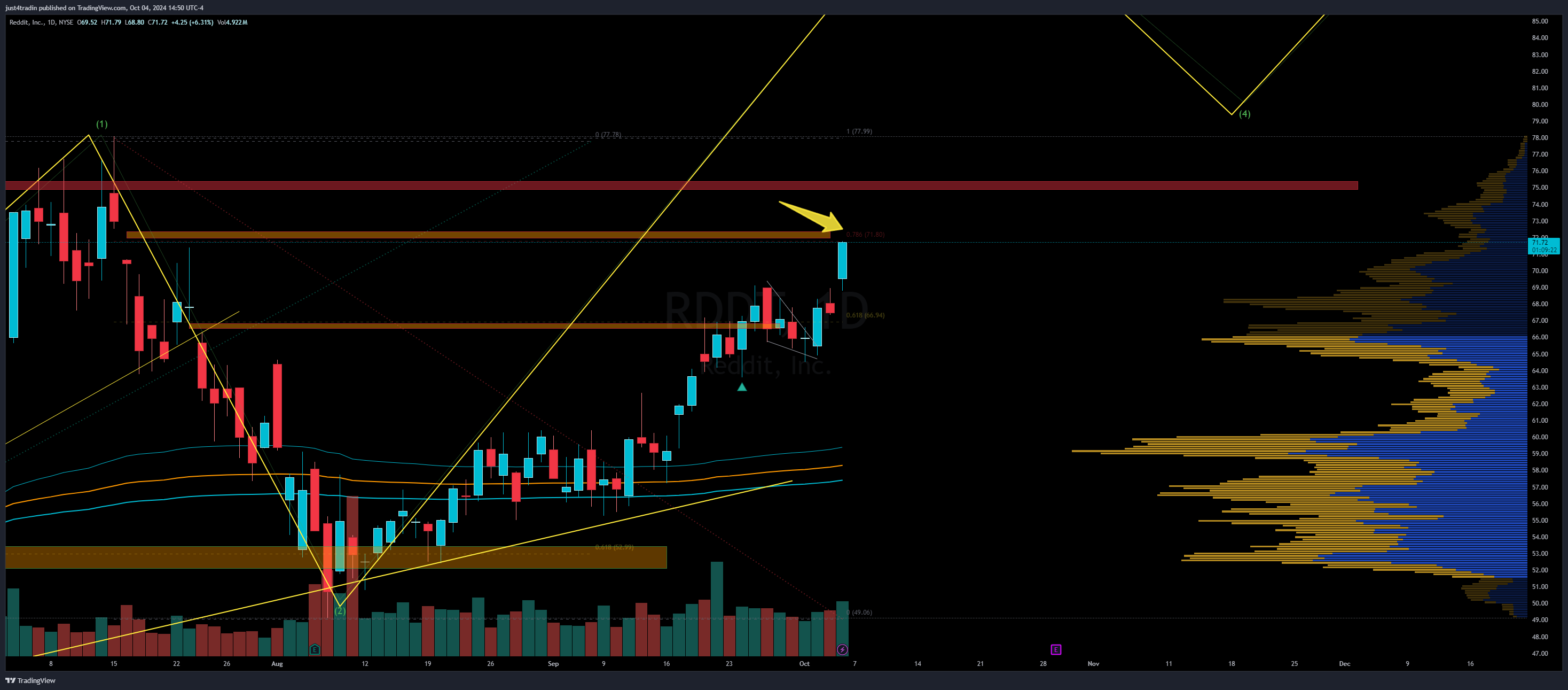 NYSE:RDDT Chart Image by just4tradin