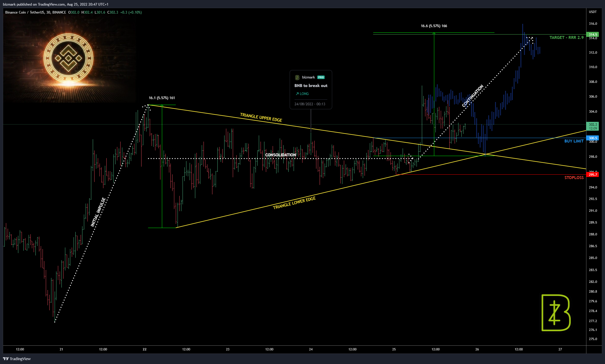 BINANCE:BNBUSDT Chart Image by bizmark
