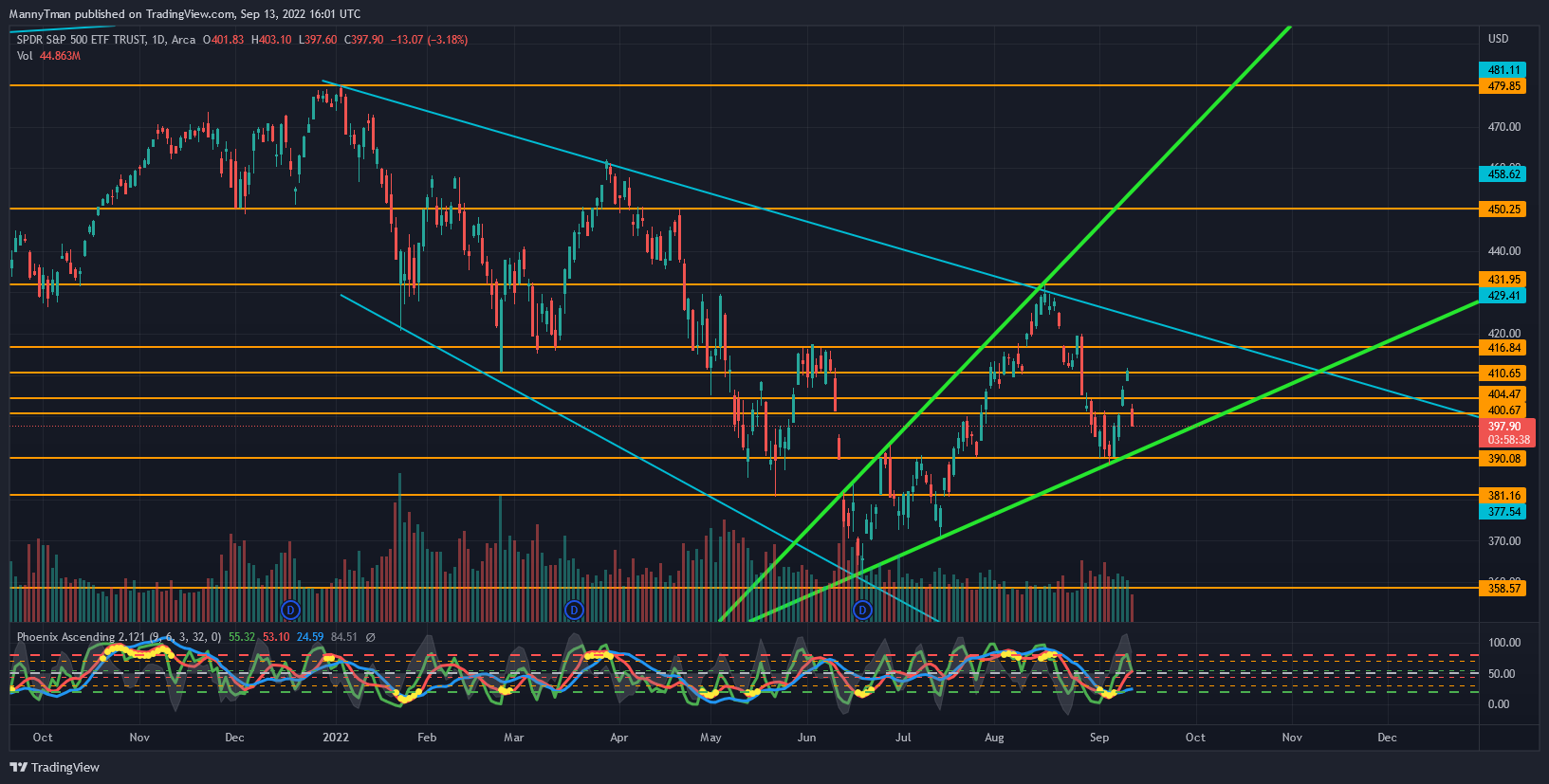 AMEX:SPY Chart Image by MannyTman