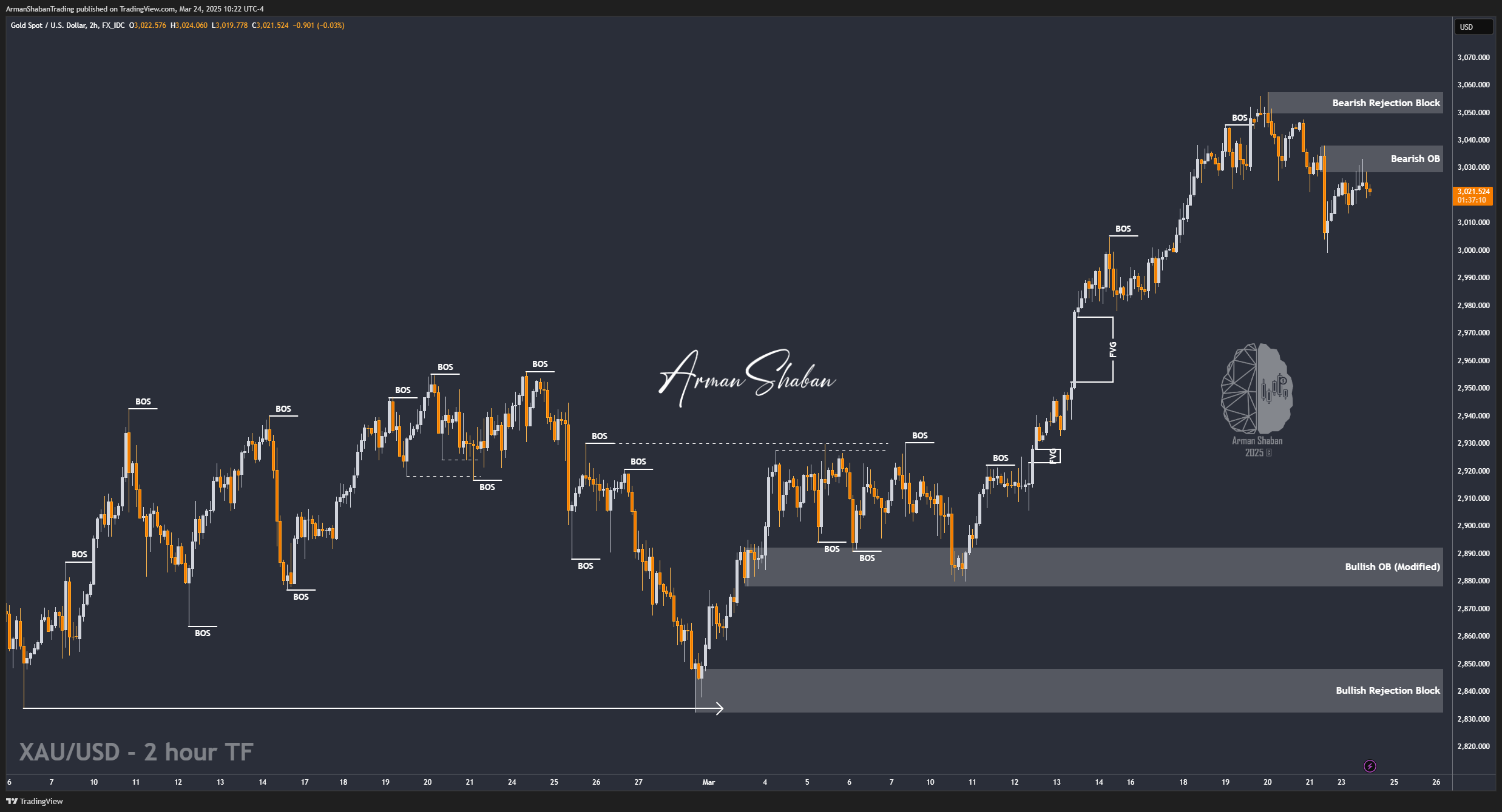 FX_IDC:XAUUSD Chart Image by ArmanShabanTrading