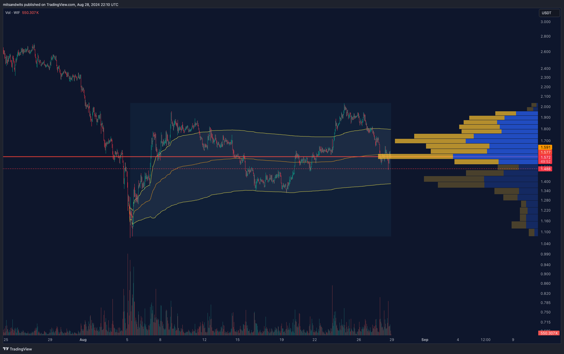BINANCE:WIFUSDT Chart Image by mitsandwits