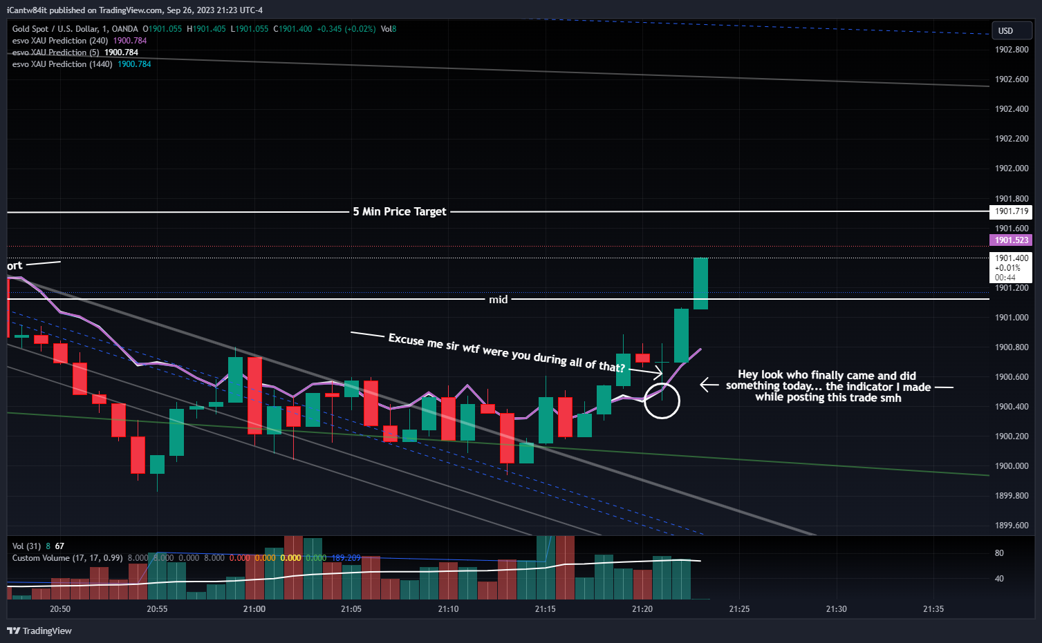 OANDA:XAUUSD Chart Image by iCantw84it