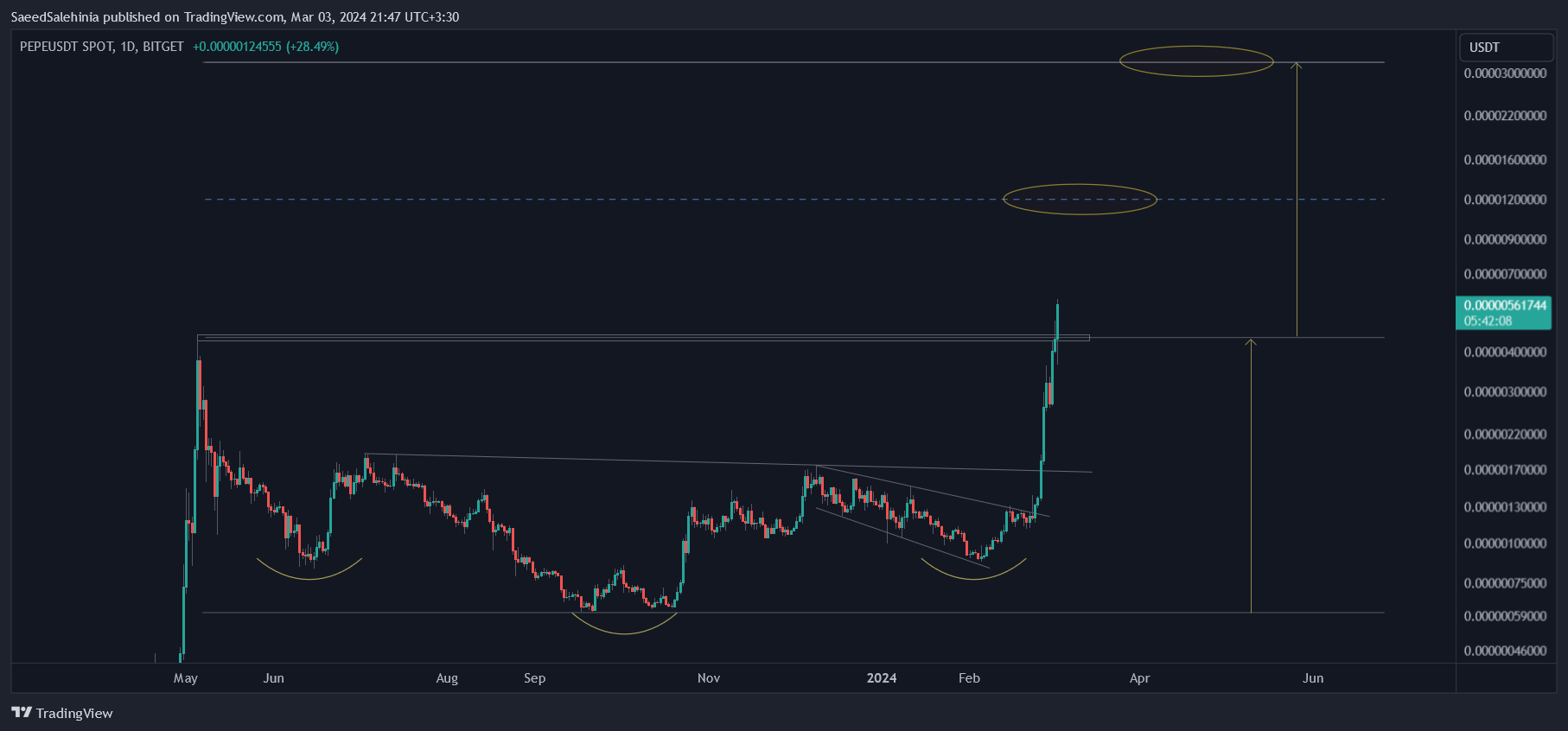 BITGET:PEPEUSDT Chart Image by SaeedSalehinia