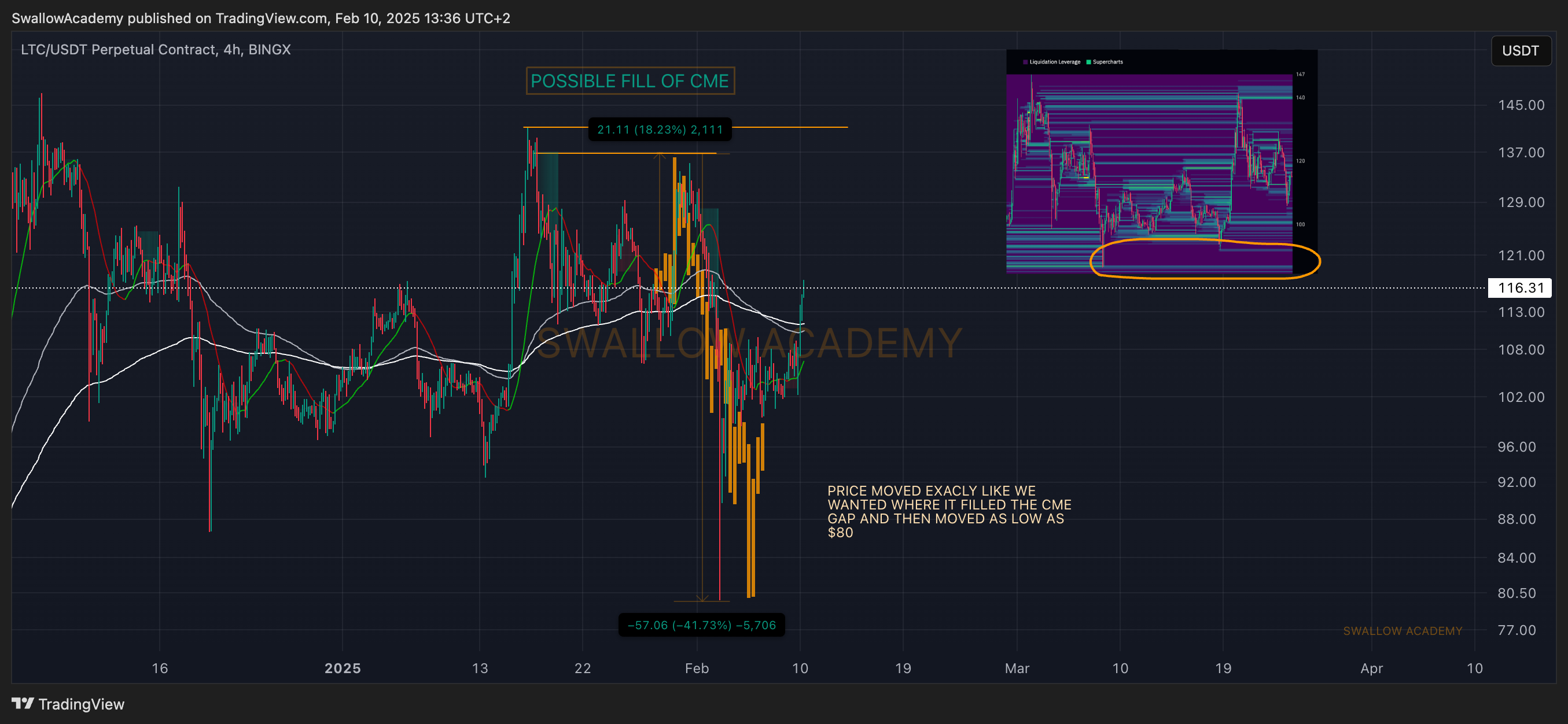 BINGX:LTCUSDT.P Chart Image by SwallowAcademy