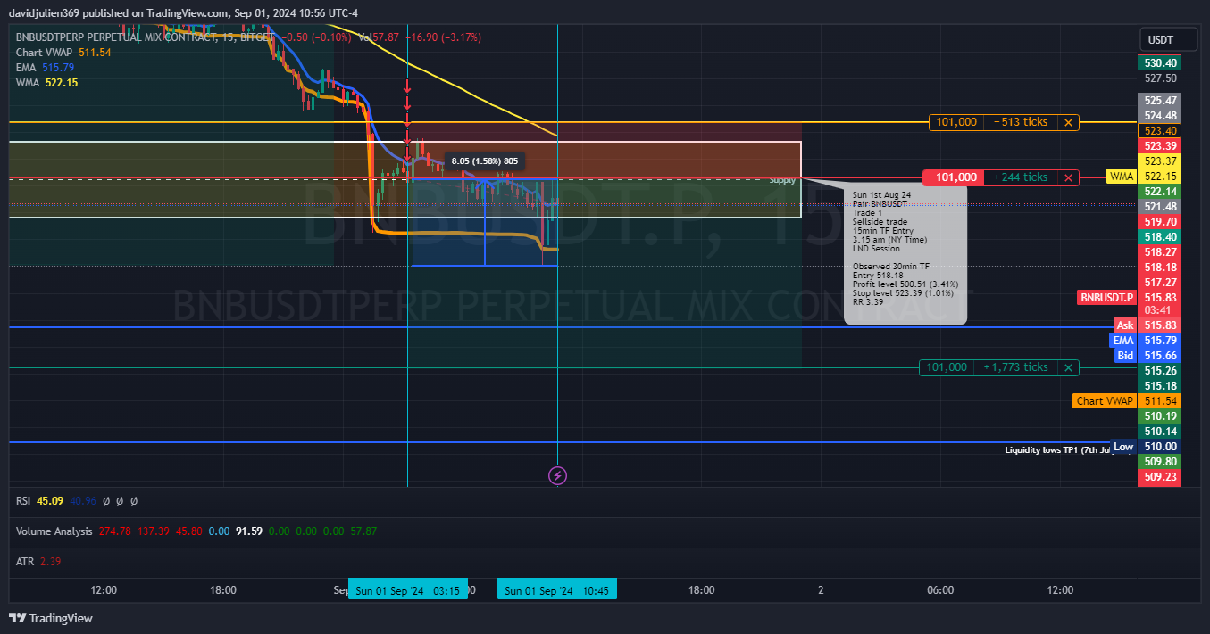 BITGET:BNBUSDT.P Chart Image by davidjulien369