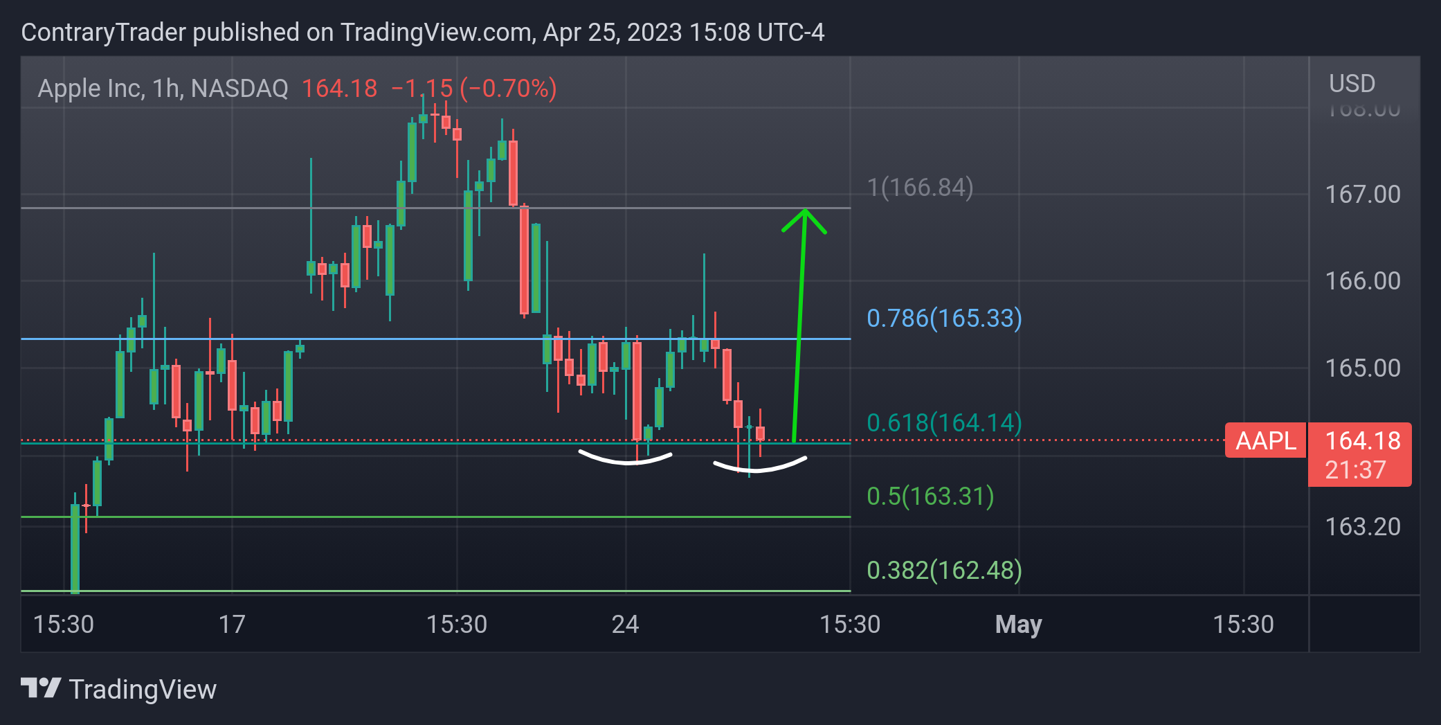 NASDAQ:AAPL Chart Image by ContraryTrader
