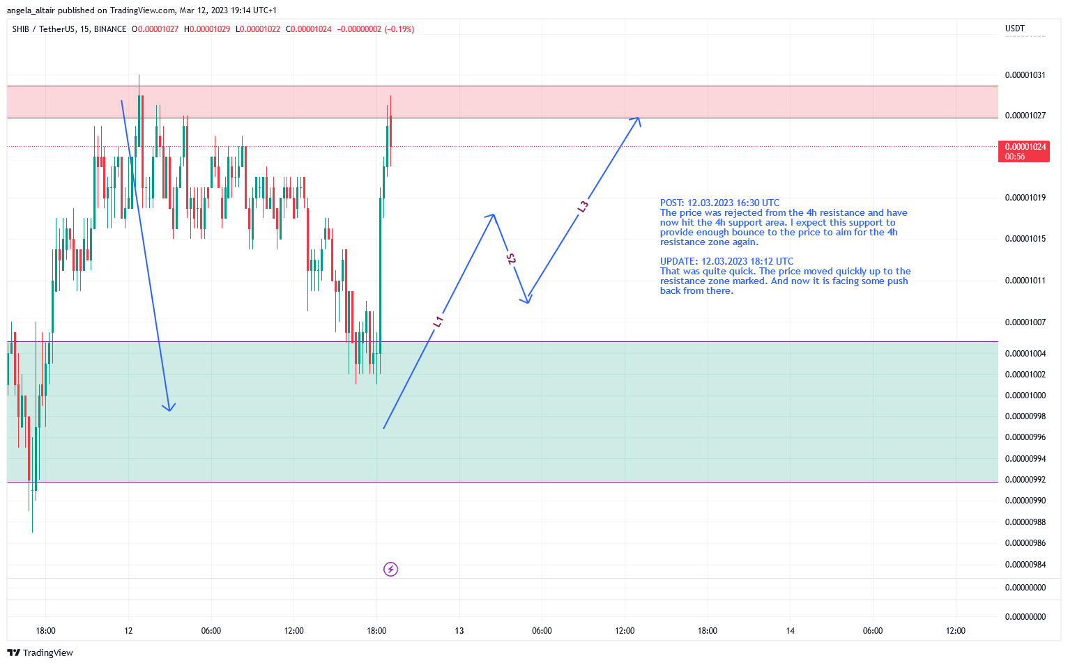 BINANCE:SHIBUSDT Chart Image by angela_altair
