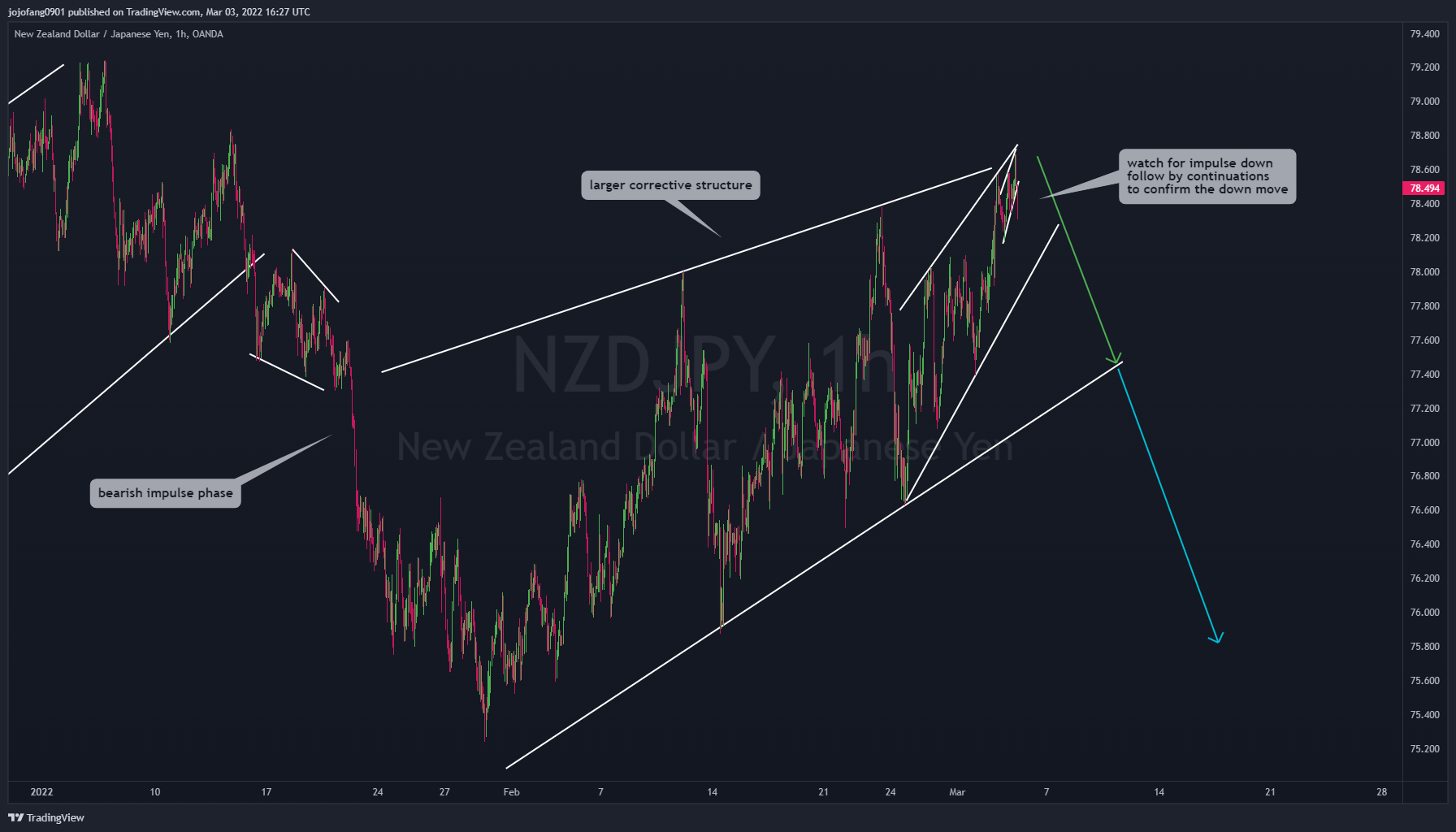 OANDA:NZDJPY Chart Image by jojofang0901
