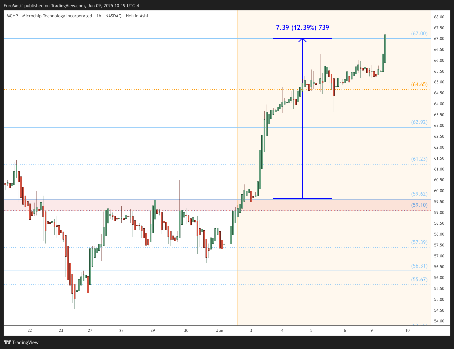 BATS:MCHP Chart Image by EuroMotif