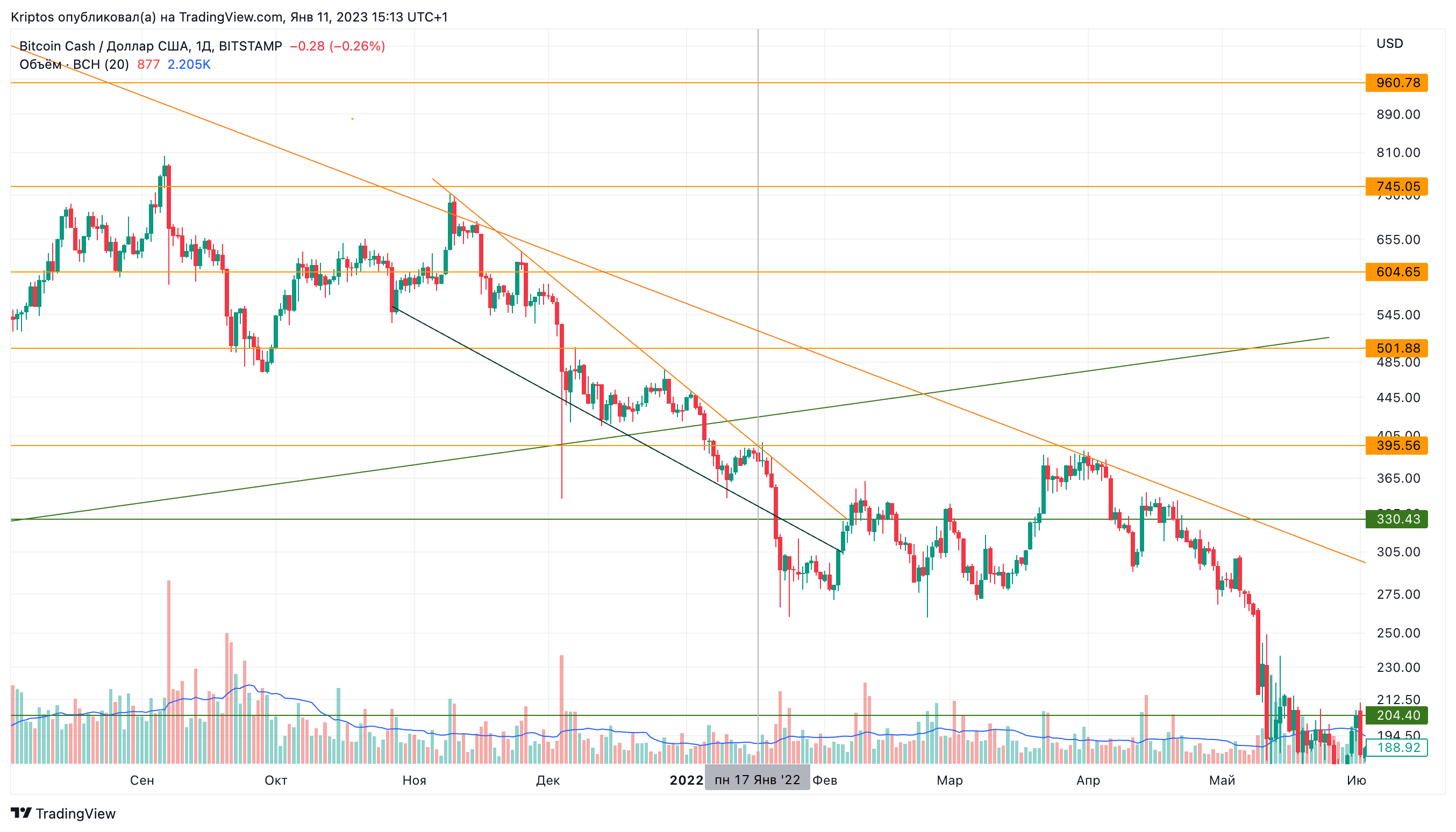 BITSTAMP:BCHUSD Chart Image by Kirill_Gaitan