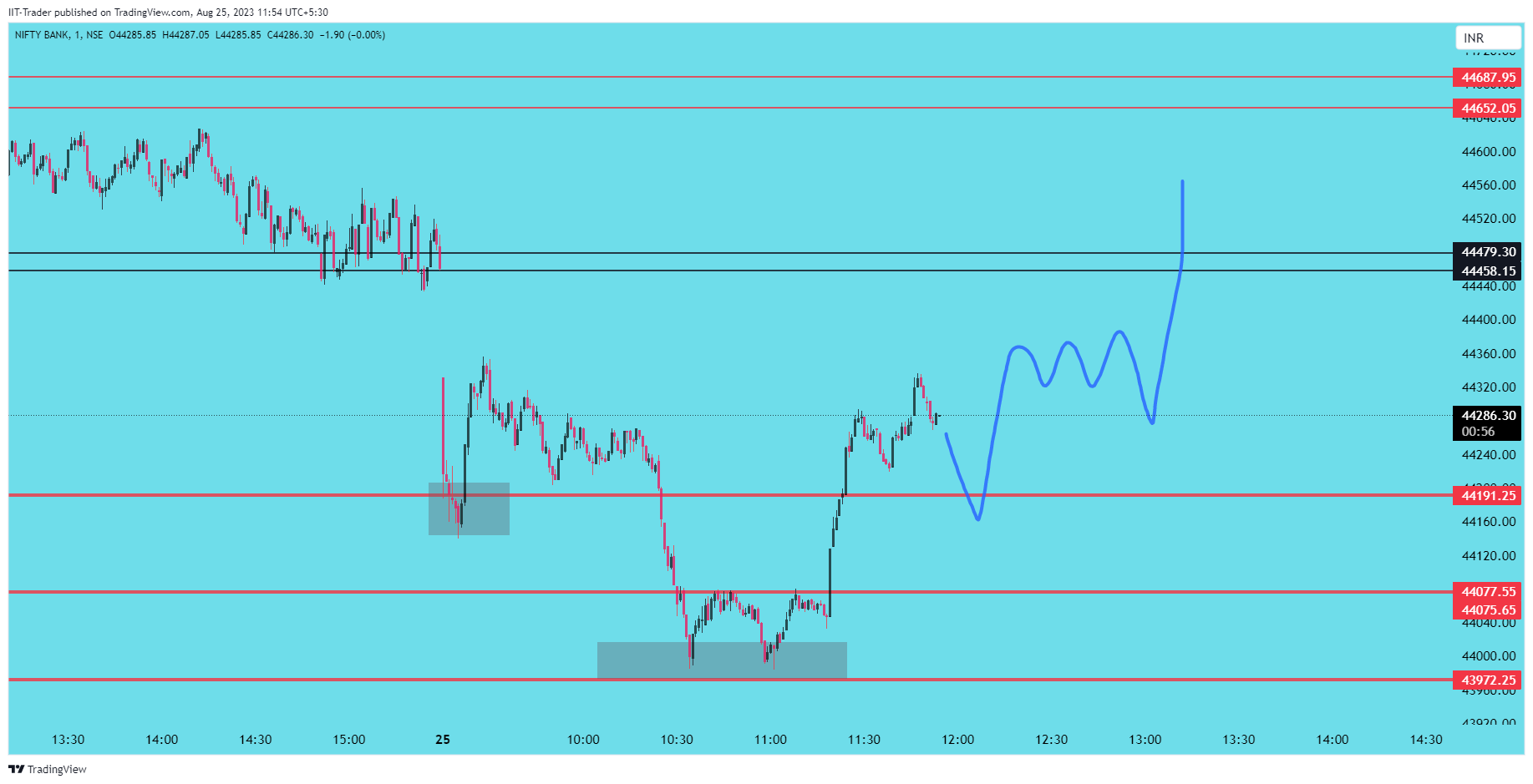 NSE:BANKNIFTY Chart Image by IIT-Trader