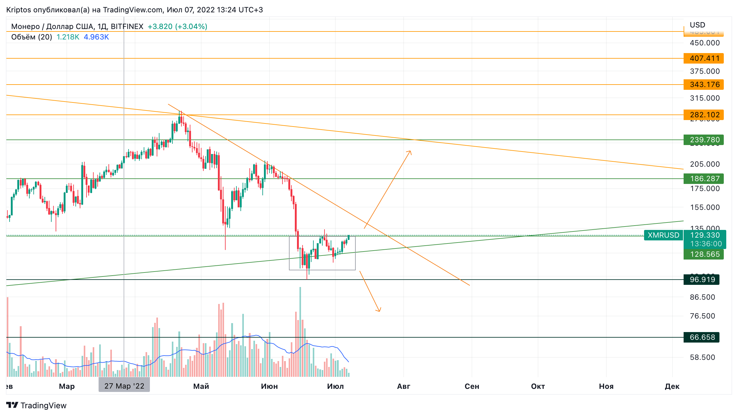 BITFINEX:XMRUSD Chart Image by Kirill_Gaitan