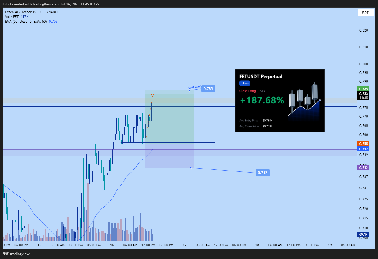 BINANCE:FETUSDT Chart Image by Filnft