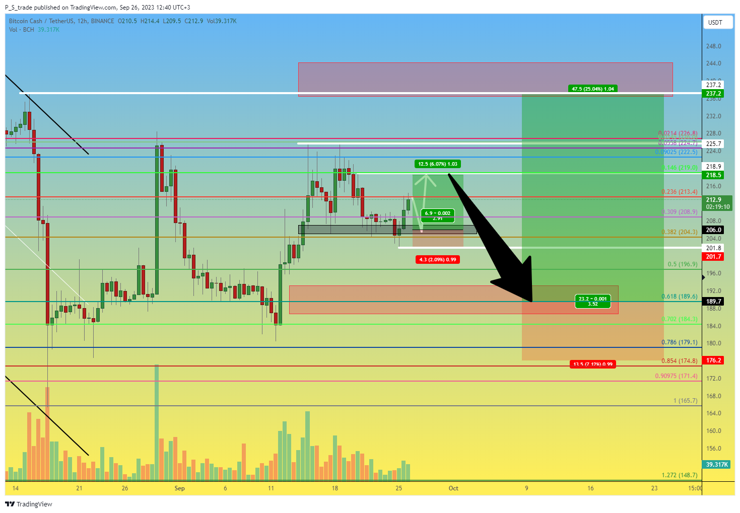 BINANCE:BCHUSDT Chart Image by P_S_trade