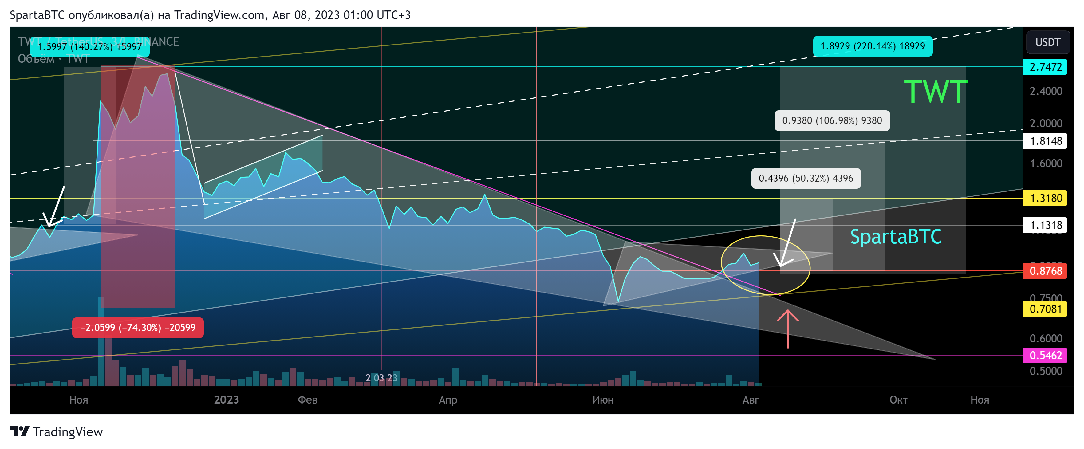 BINANCE:TWTUSDT Chart Image by SpartaBTC