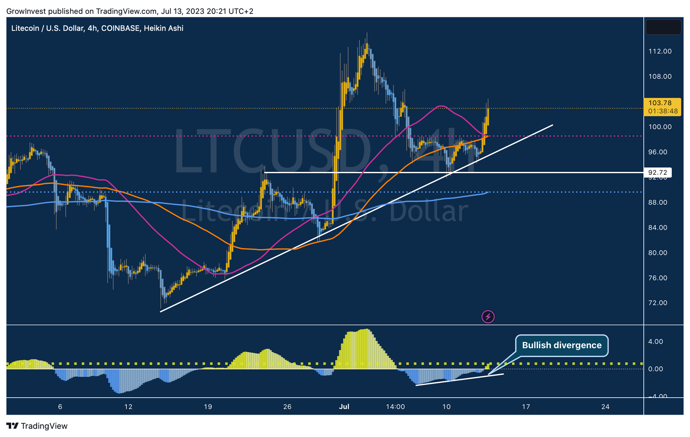 COINBASE:LTCUSD Chart Image by GrowInvest