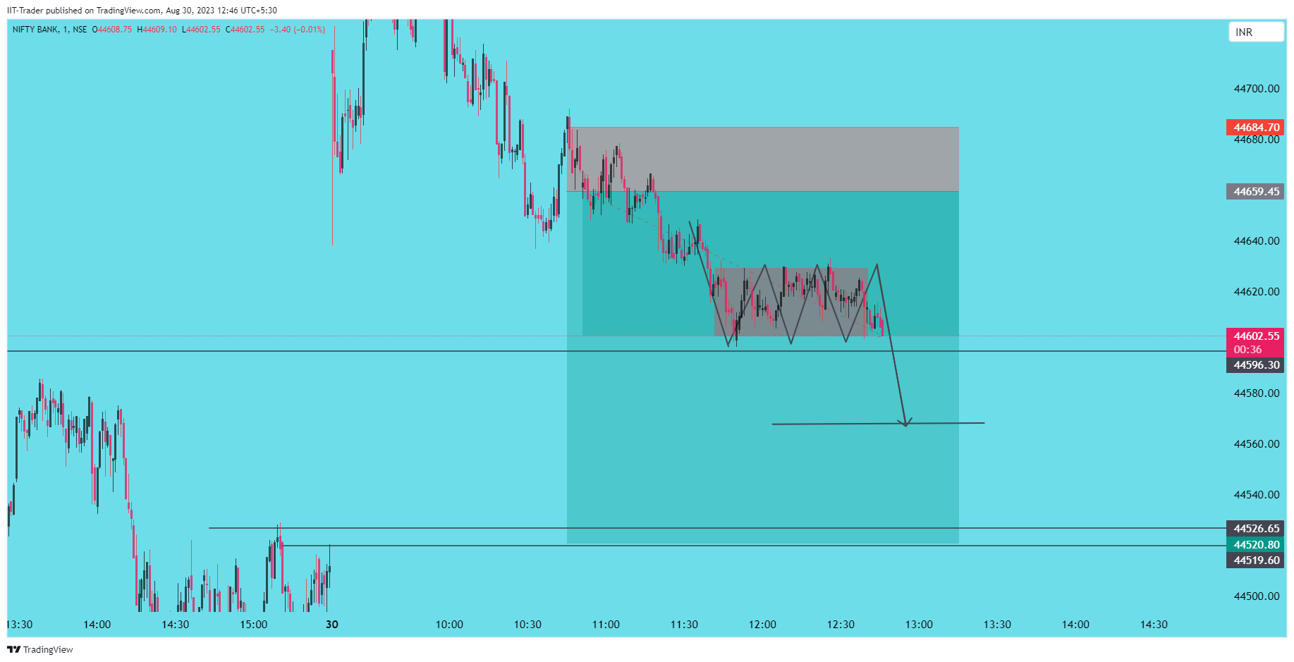 NSE:BANKNIFTY Chart Image by IIT-Trader