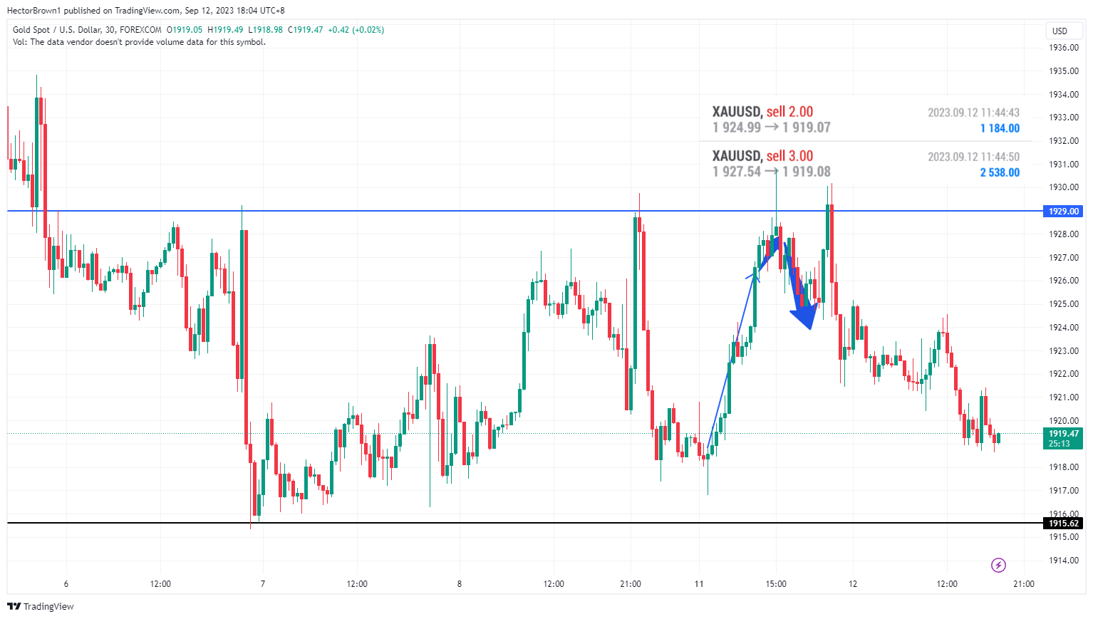 FOREXCOM:XAUUSD Chart Image by HectorBrown1