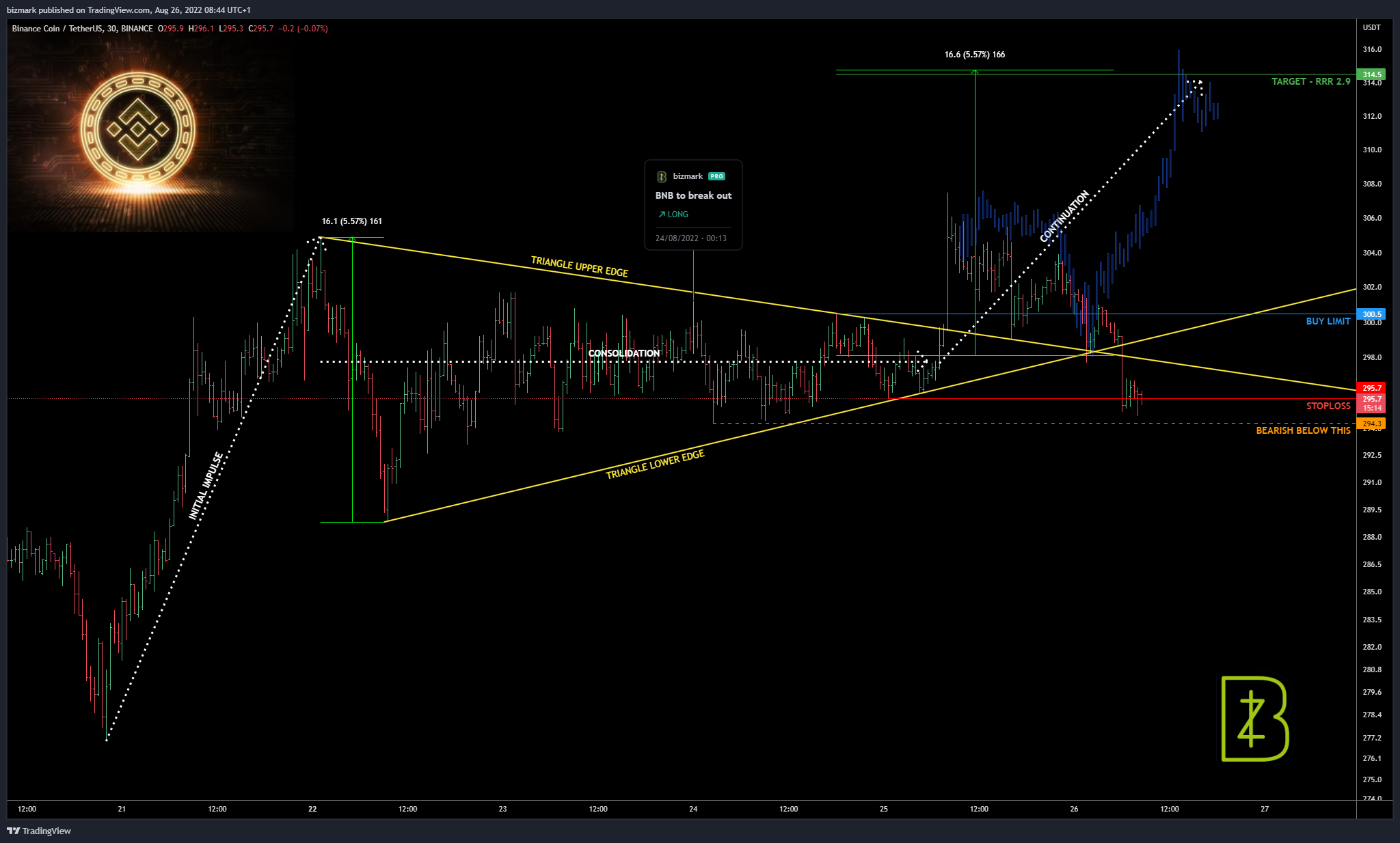 BINANCE:BNBUSDT Chart Image by bizmark