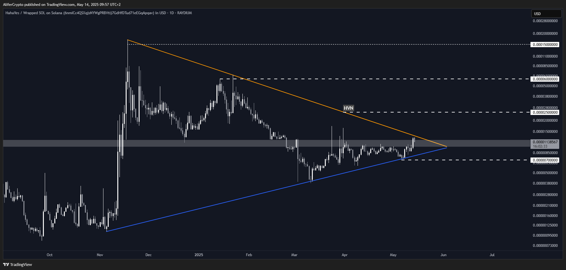 RAYDIUM:RIZOSOL_6NMICC.USD Chart Image by AliferCrypto