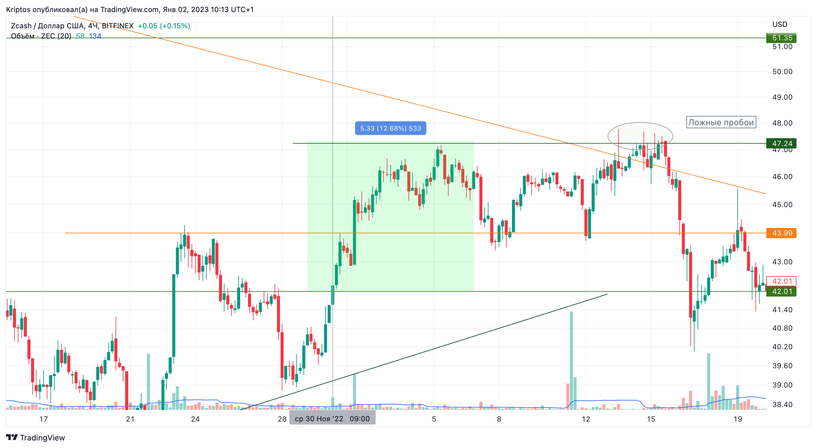BITFINEX:ZECUSD Chart Image by Kirill_Gaitan