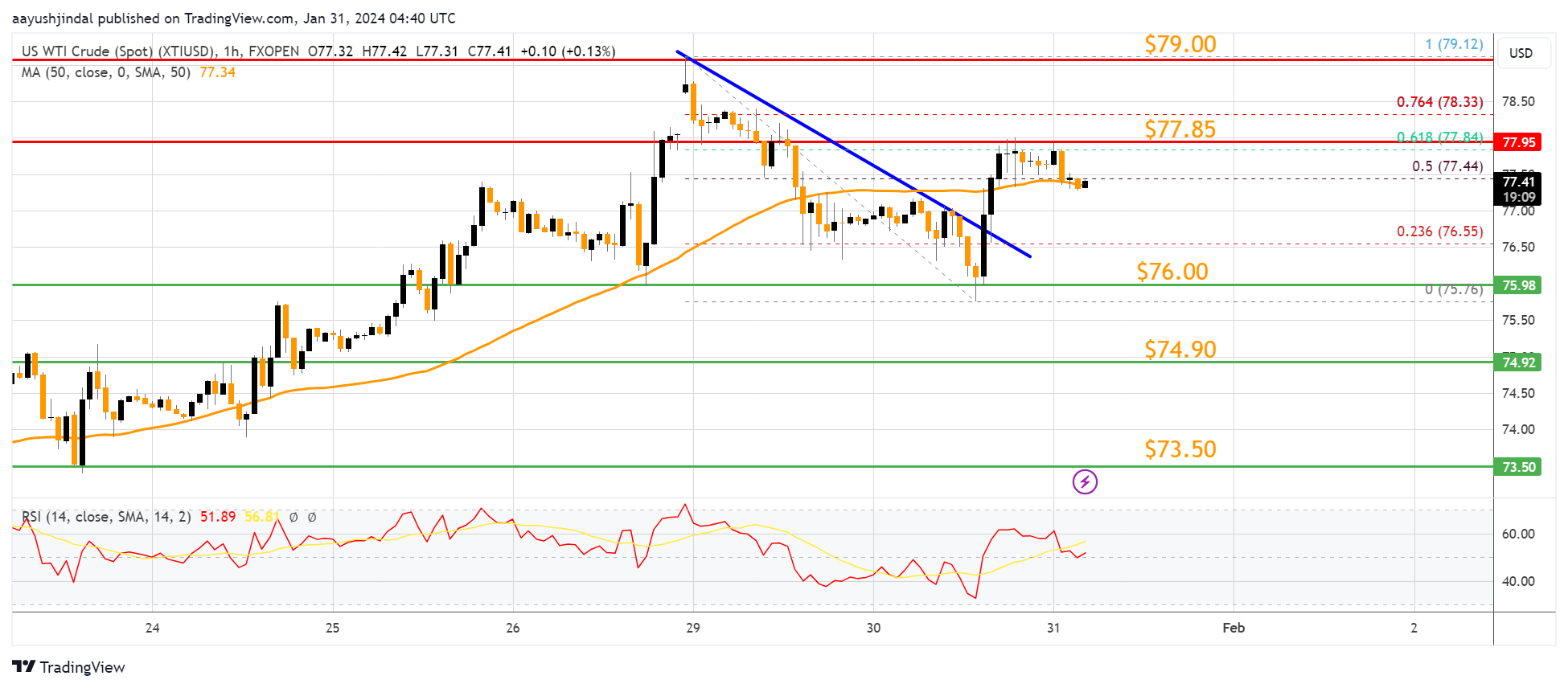 FXOPEN:XTIUSD Chart Image by aayushjindal