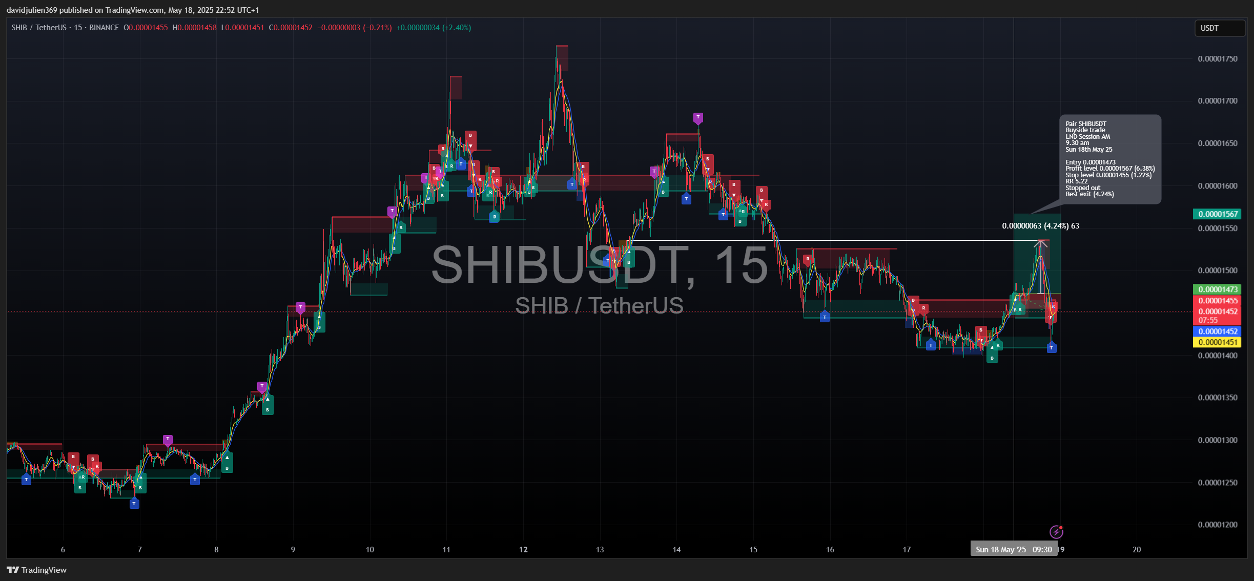 BINANCE:SHIBUSDT Chart Image by davidjulien369
