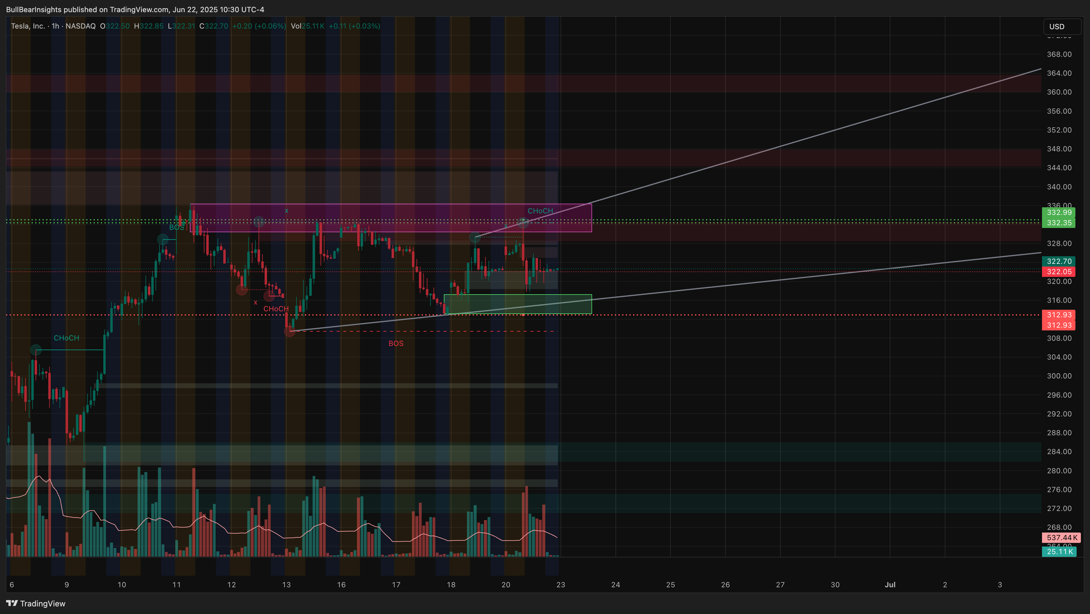 BATS:TSLA Chart Image by BullBearInsights