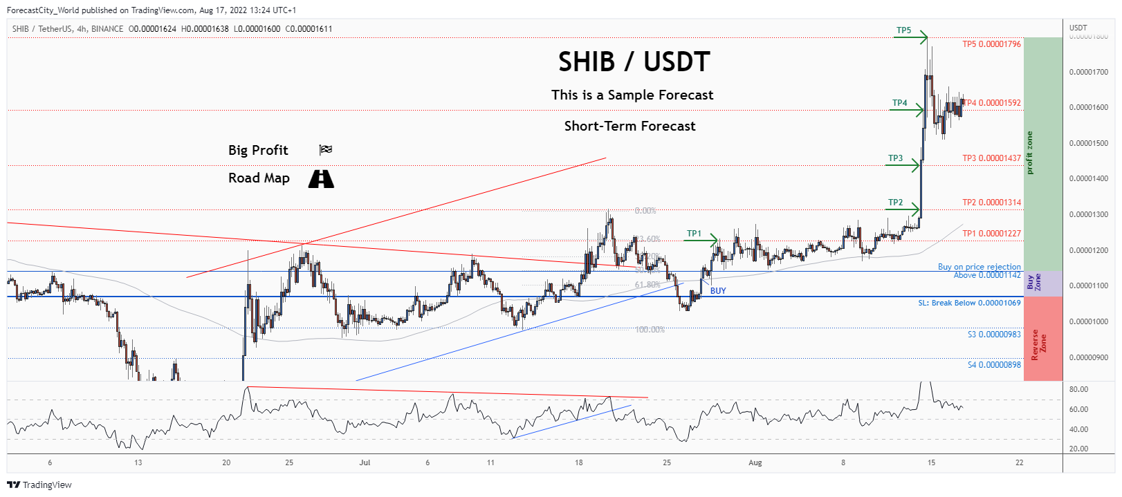 BINANCE:SHIBUSDT Chart Image by ForecastCity_World