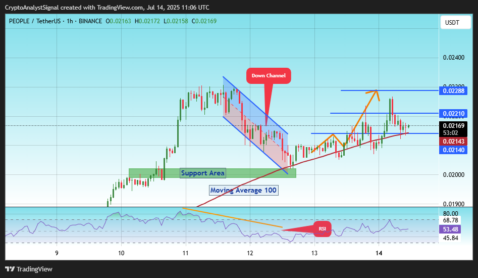 BINANCE:PEOPLEUSDT Chart Image by CryptoAnalystSignal