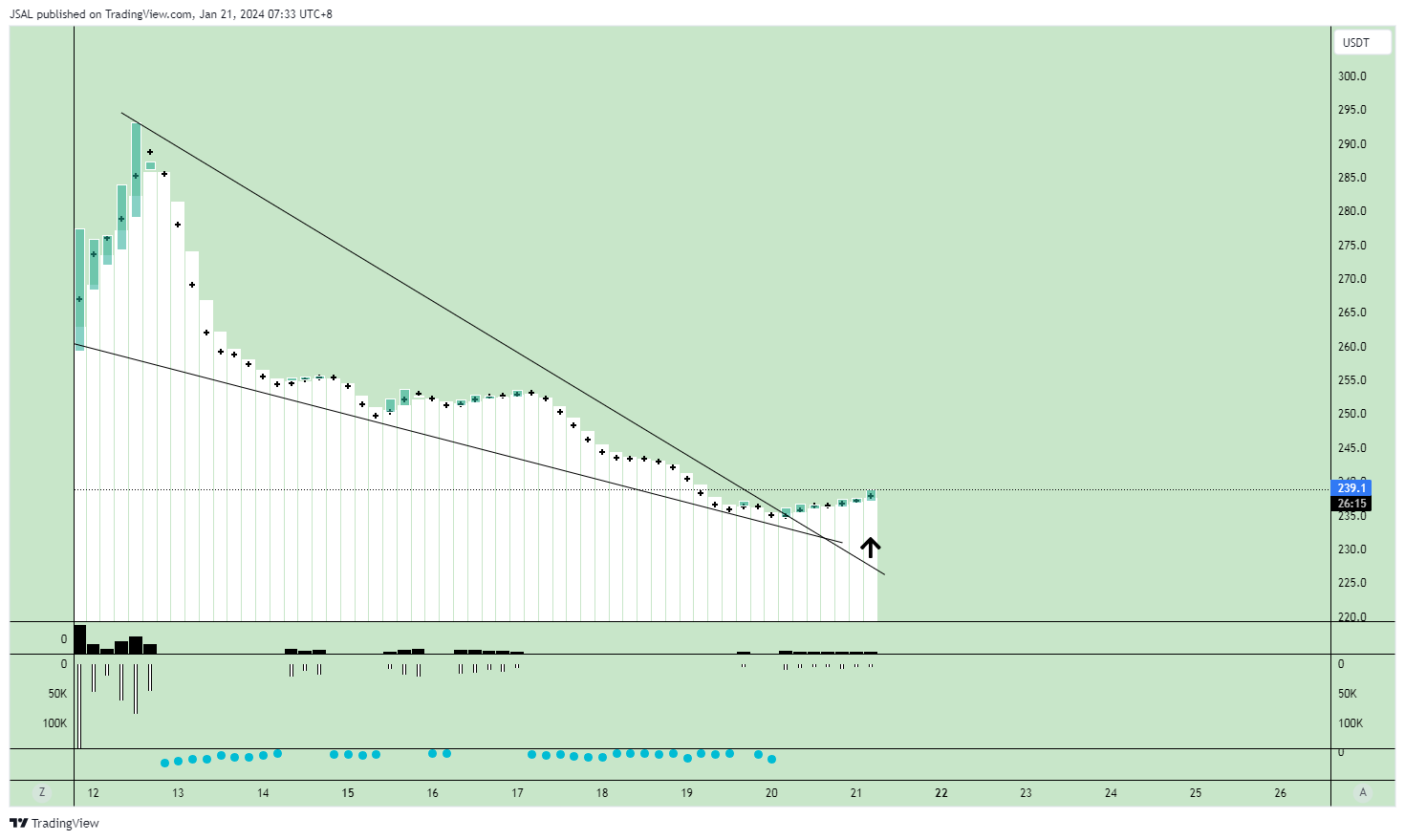 BINANCE:BCHUSDT Chart Image by JSAL