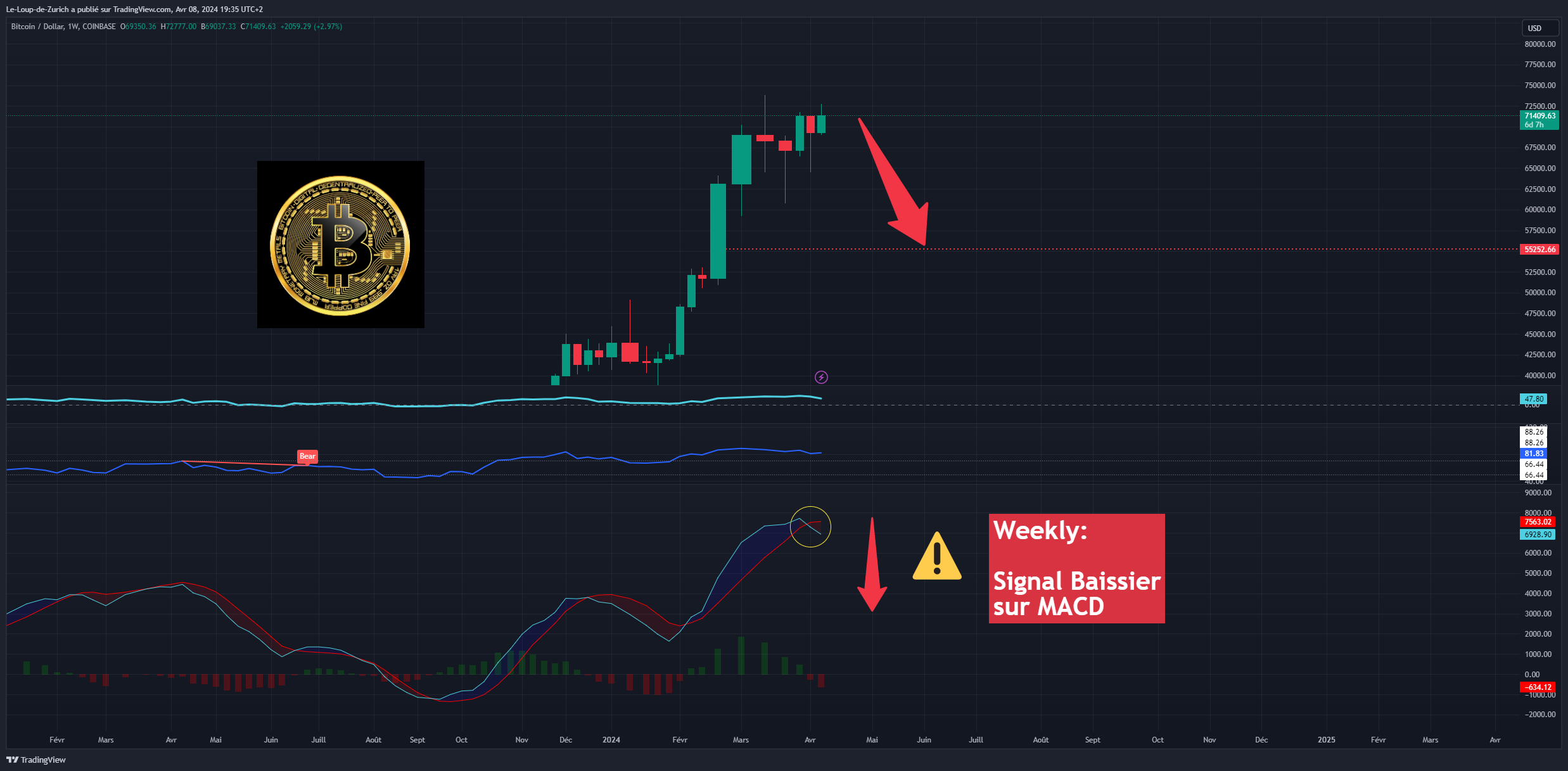COINBASE:BTCUSD Chart Image by Le-Loup-de-Zurich