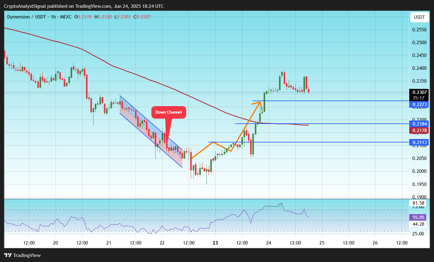 MEXC:DYMUSDT Chart Image by CryptoAnalystSignal