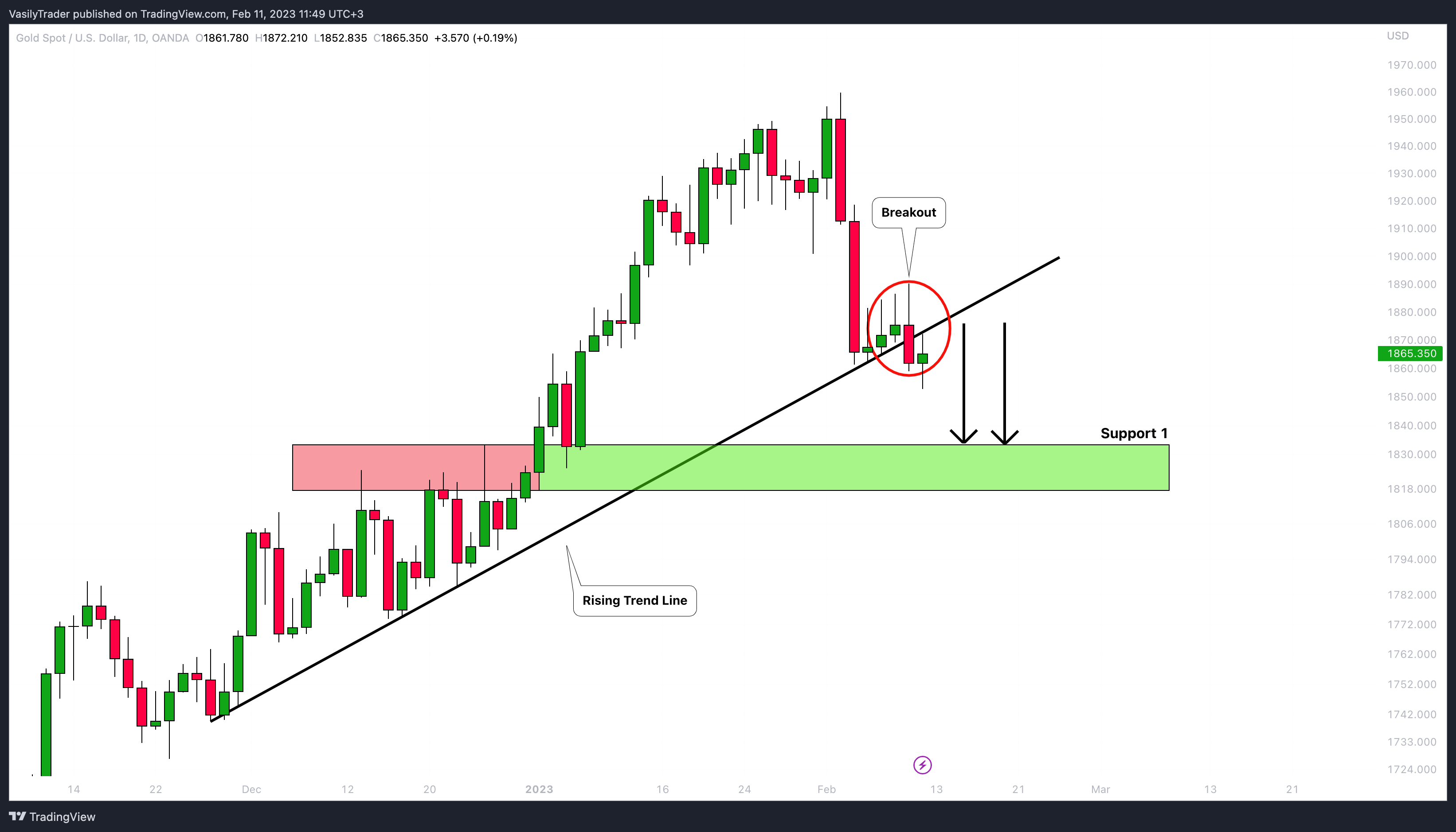 OANDA:XAUUSD Chart Image by VasilyTrader