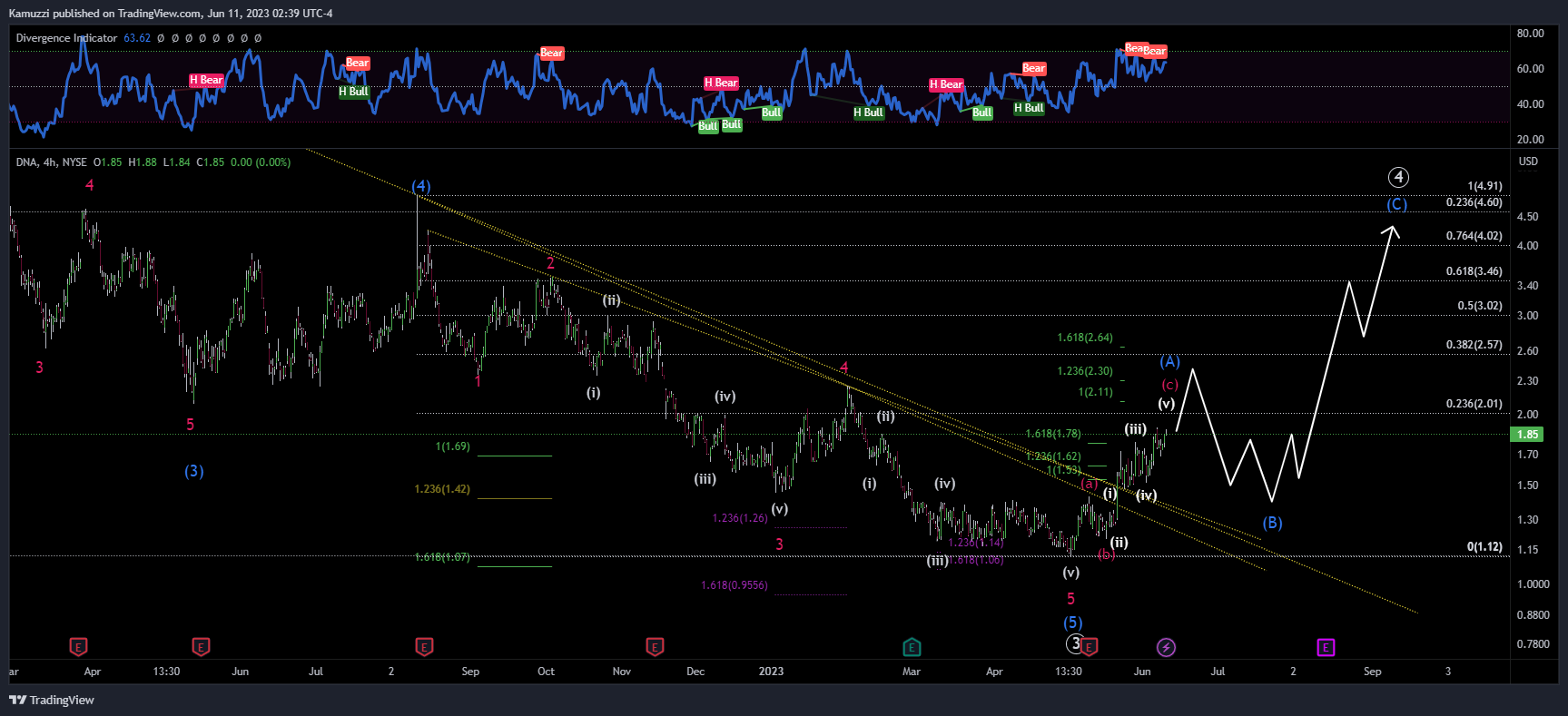 NYSE:DNA Chart Image by CryptoHolix