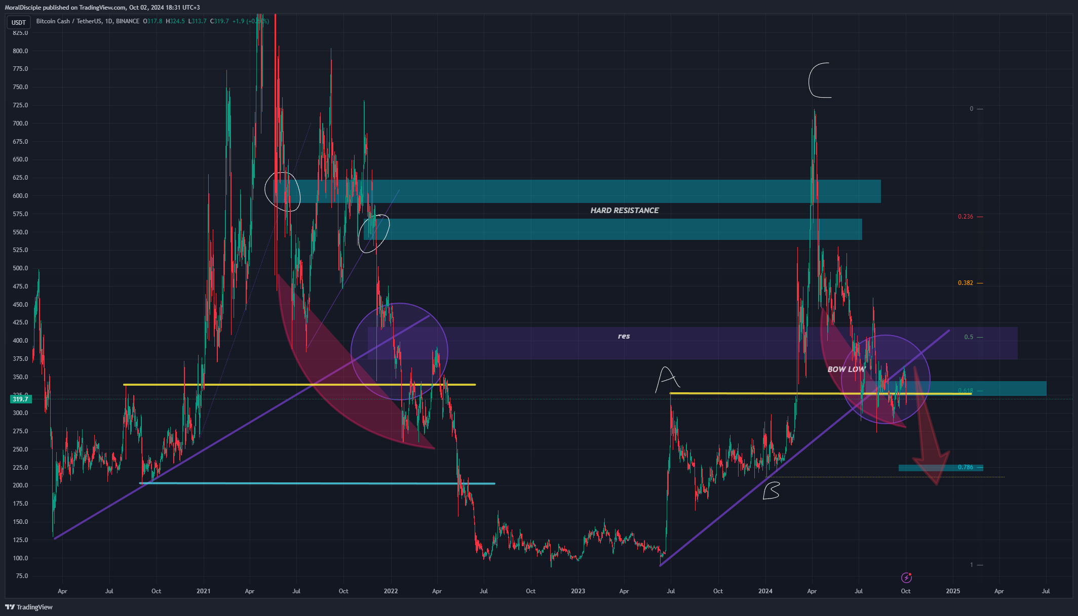 BINANCE:BCHUSDT Chart Image by MoralDisciple