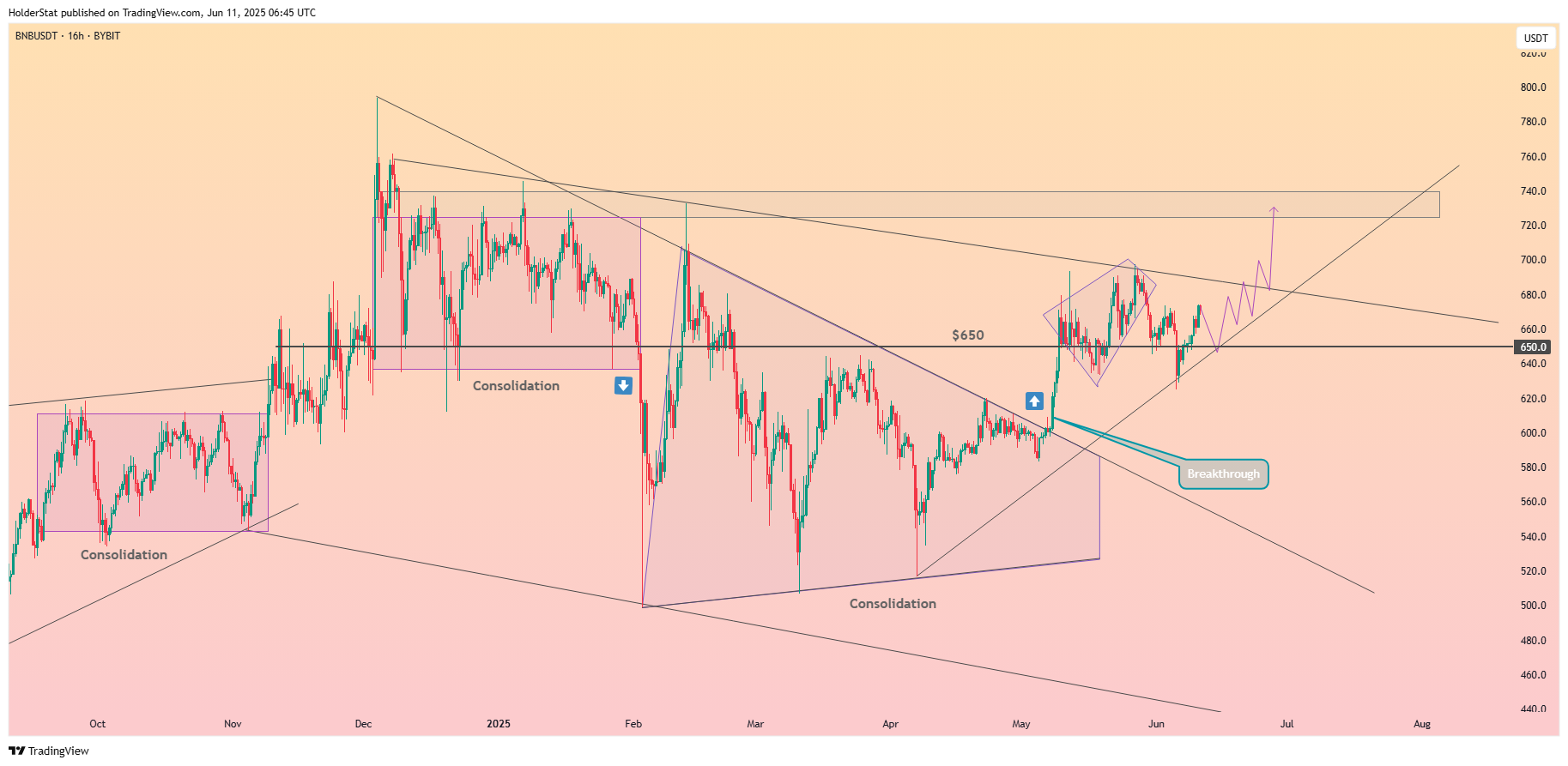 BYBIT:BNBUSDT Chart Image by HolderStat
