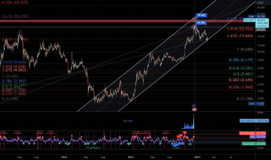 Mock Up Price Action for INJ | Mid Term (12HR)