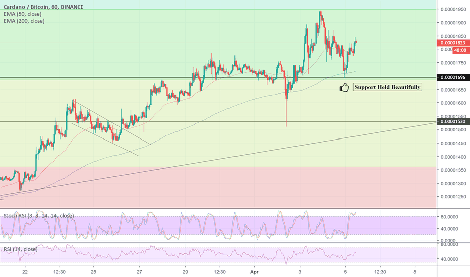 Update #2: Cardano Bounced Perfectly from support