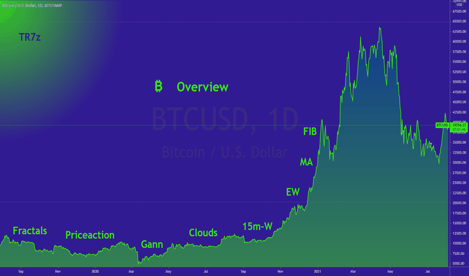BTC - detailed Overview - EW,Fib,Clouds...